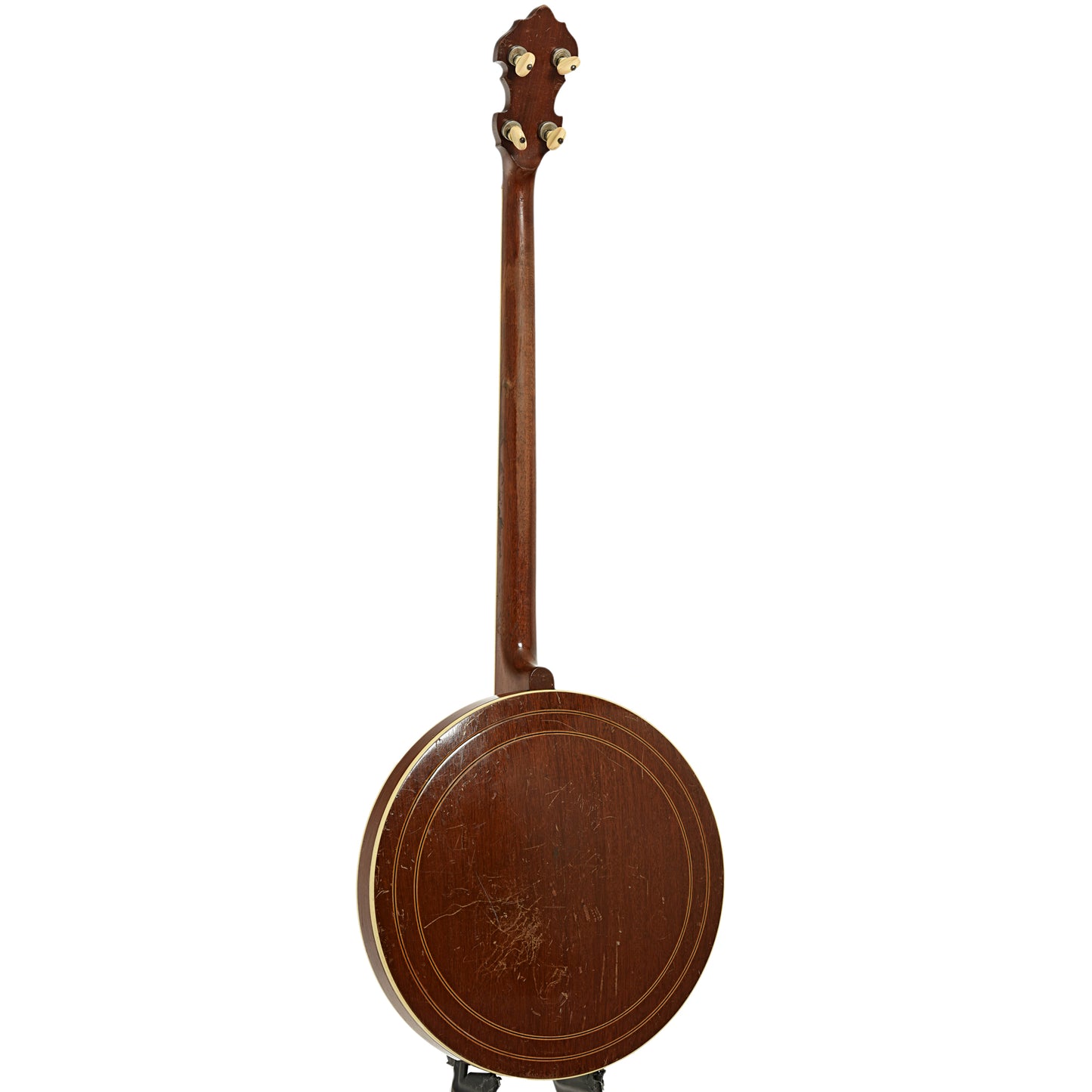 Full back and side of Gibson PB-3 Flathead Plectrum Banjo