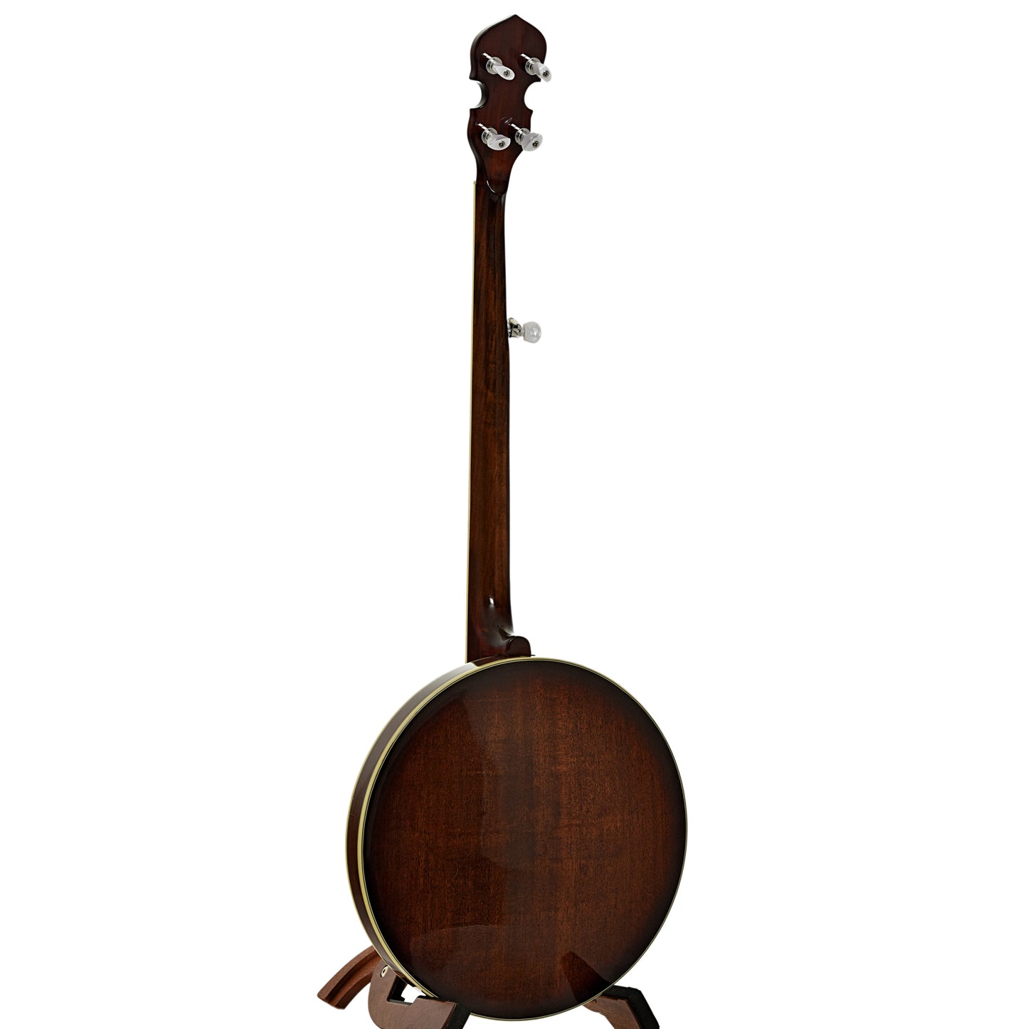 Full back and side of Gold Tone BG-250F Orange Blossom Resonator Banjo