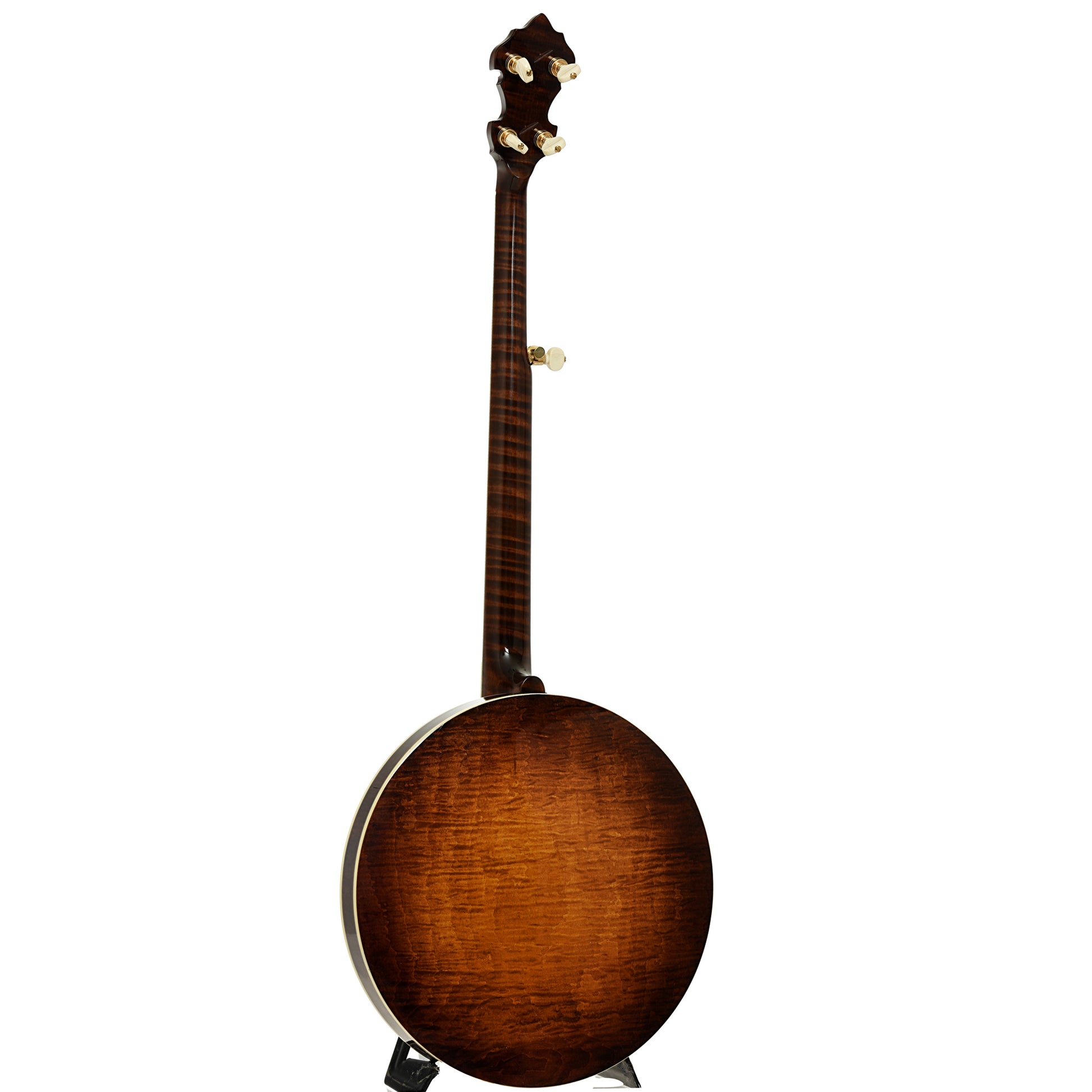 Full back and side of Huber VRB-G Trutone Resonator Banjo 