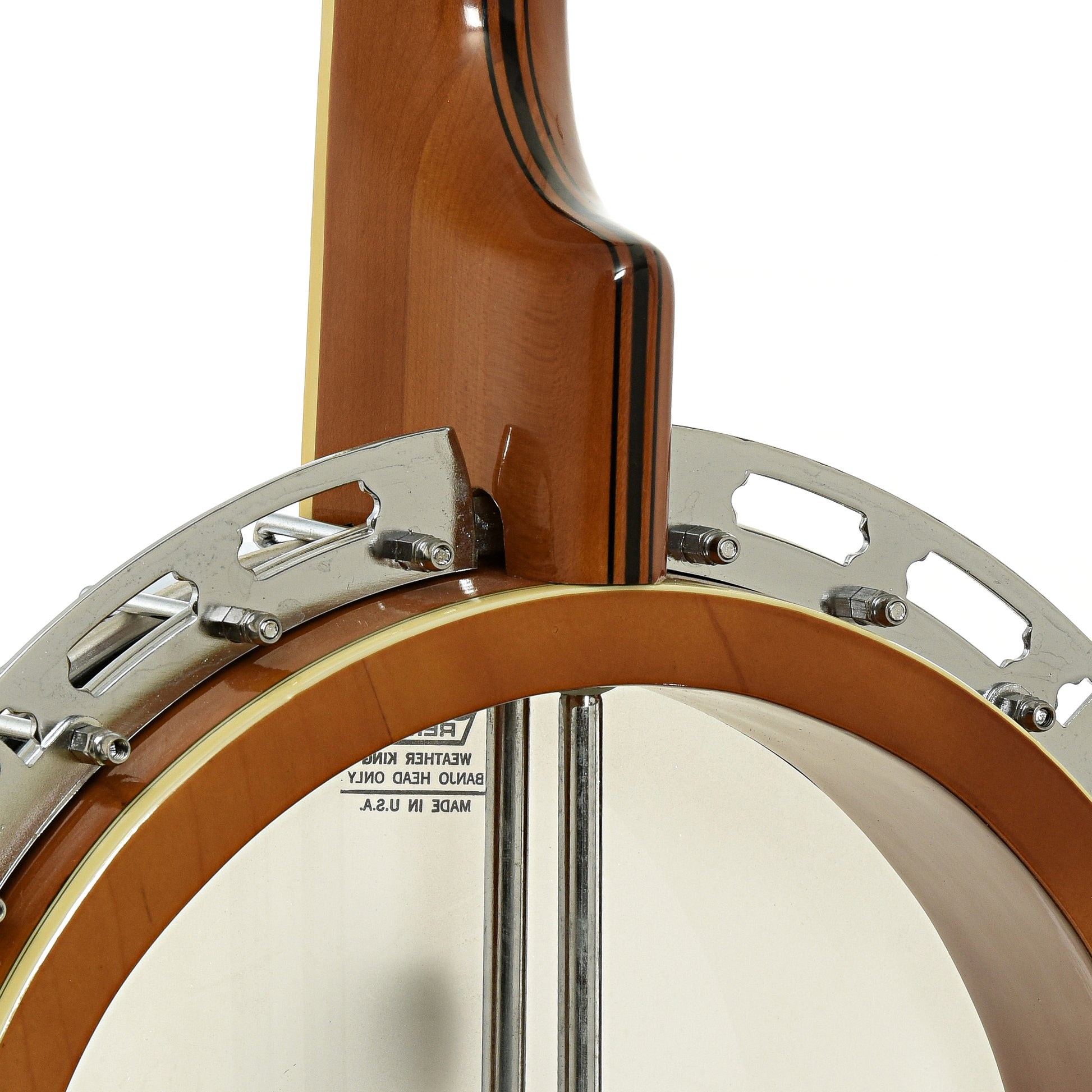 Neck joint of Sovereign Butterfly H495C Resonator Banjo 