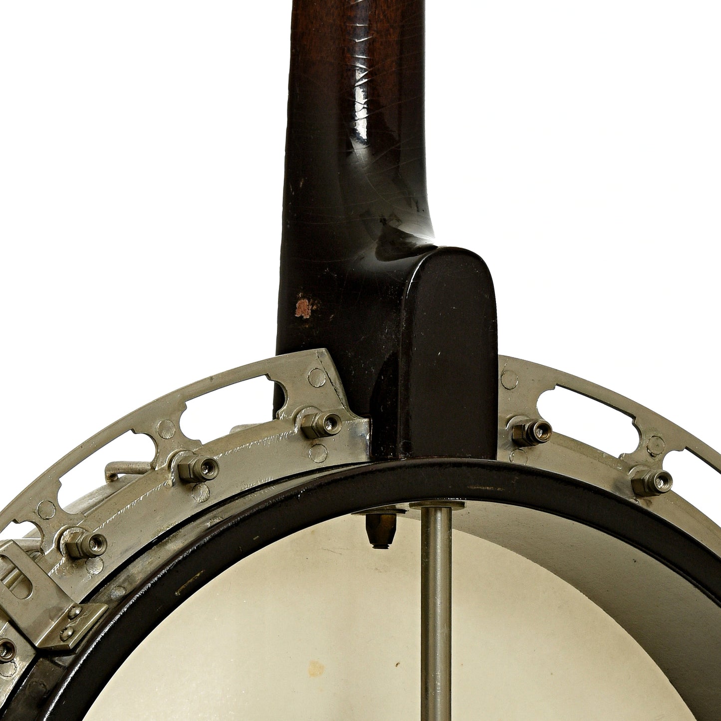 Neck joint and pange of Gibson TB-100 Tenor Banjo