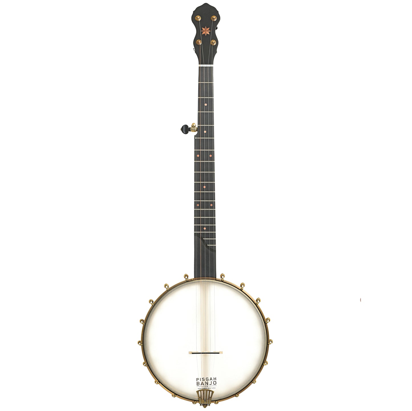 Full front of Pisgah Banjo Co. 11" Laydie Openback Banjo