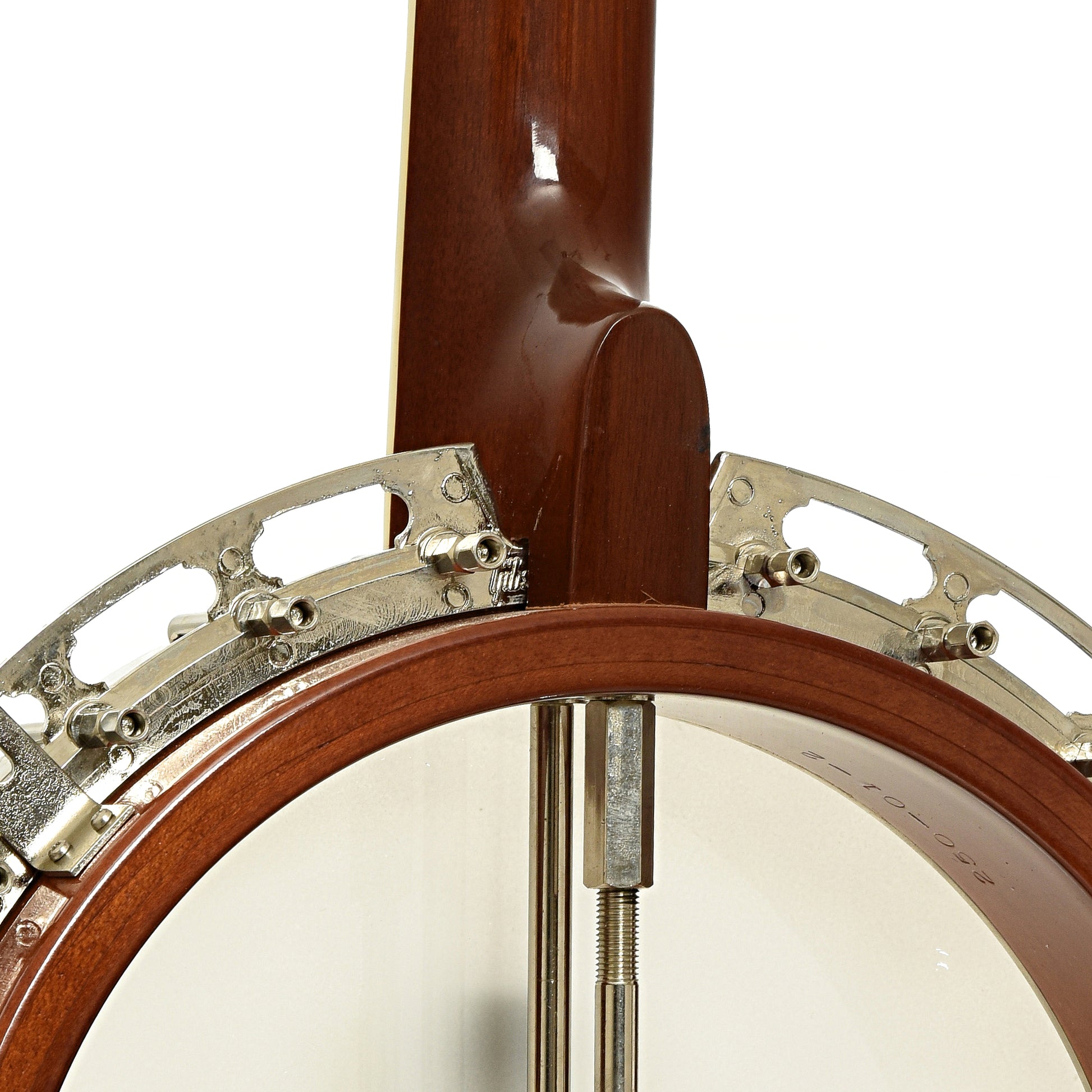 Neck joint and flange of Gibson RB-250 Resonator Banjo