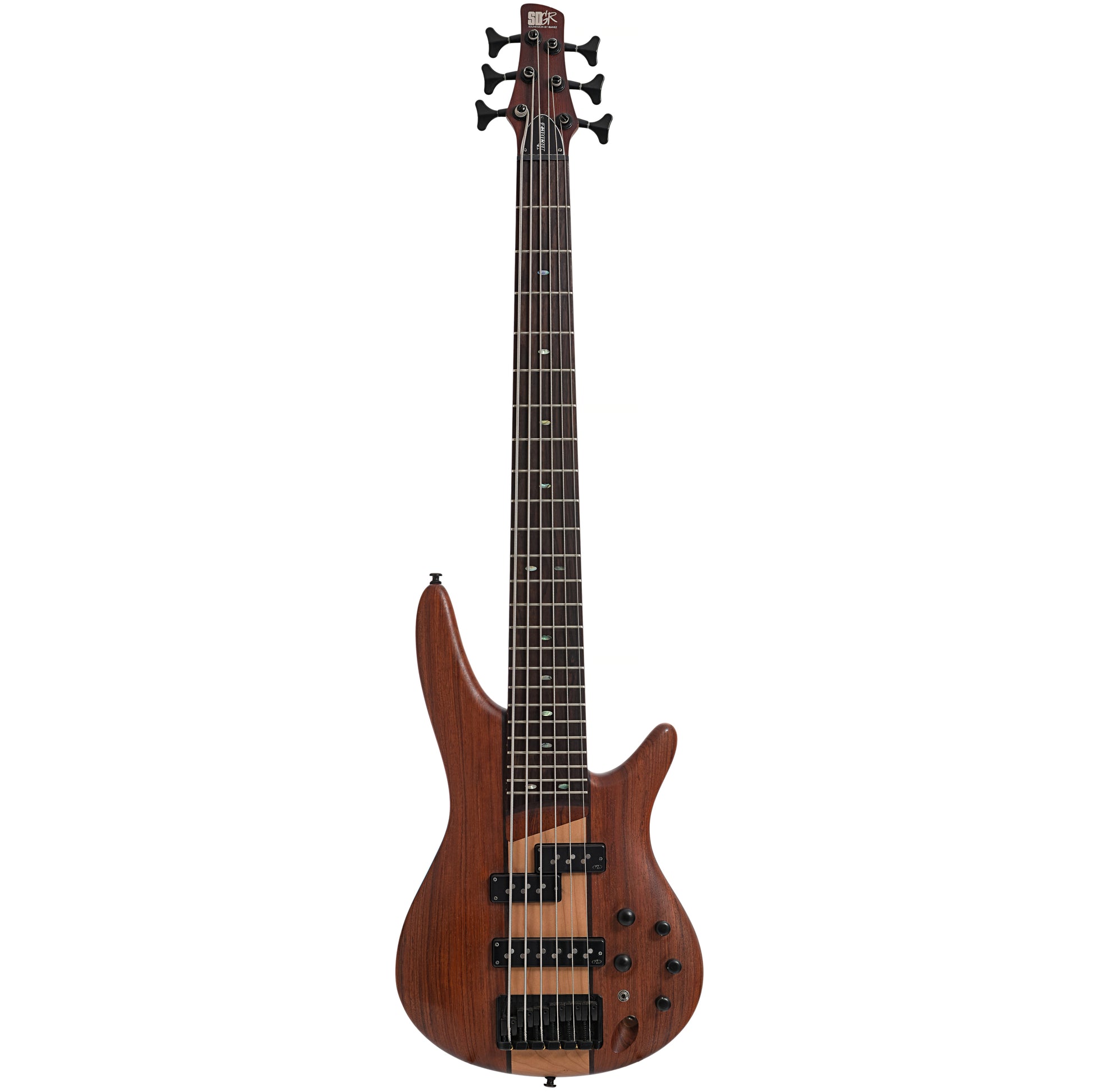 Full front of Ibanez ST756 6-String Electric Bass (2010s)