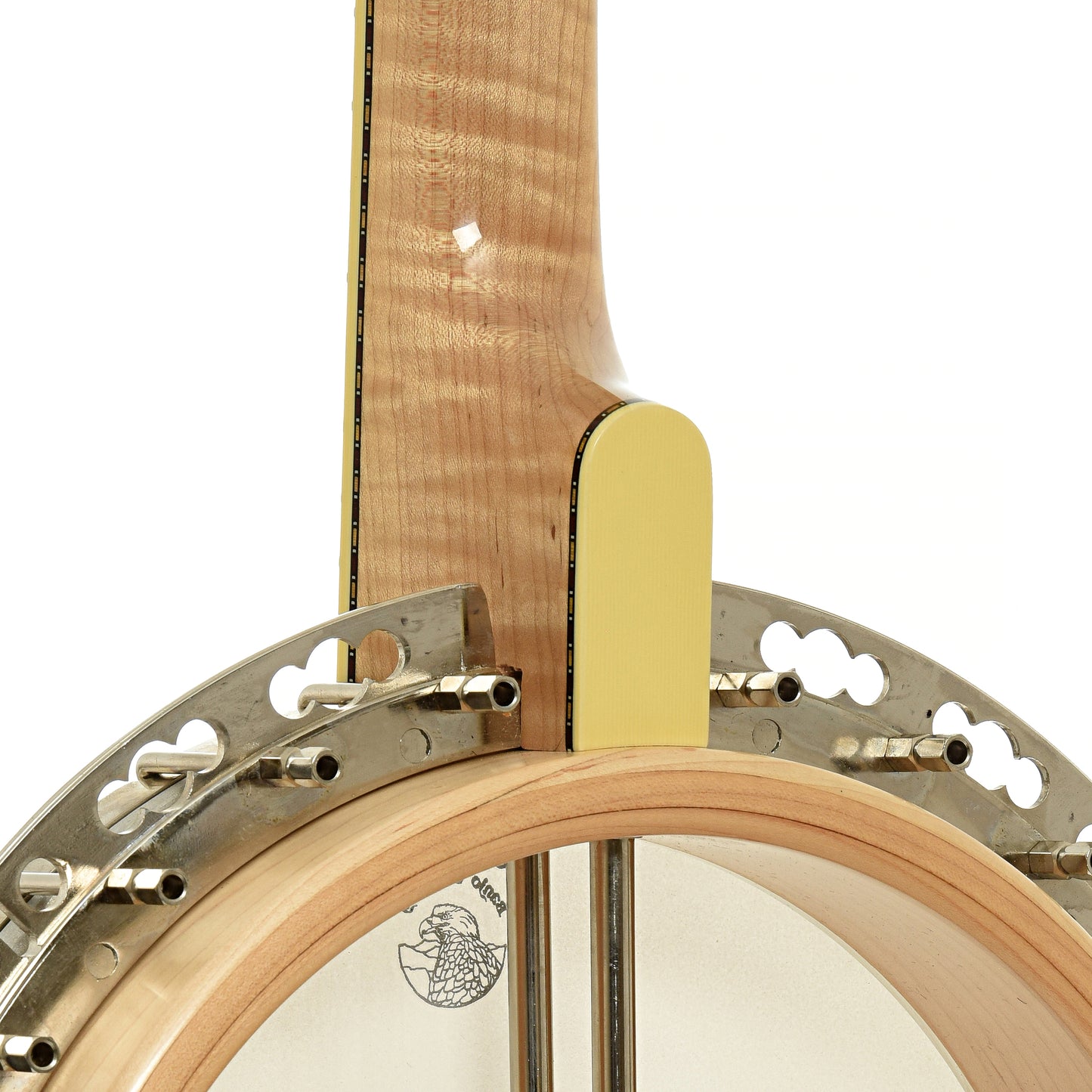 Neck joint of Deering Calico Resonator Banjo