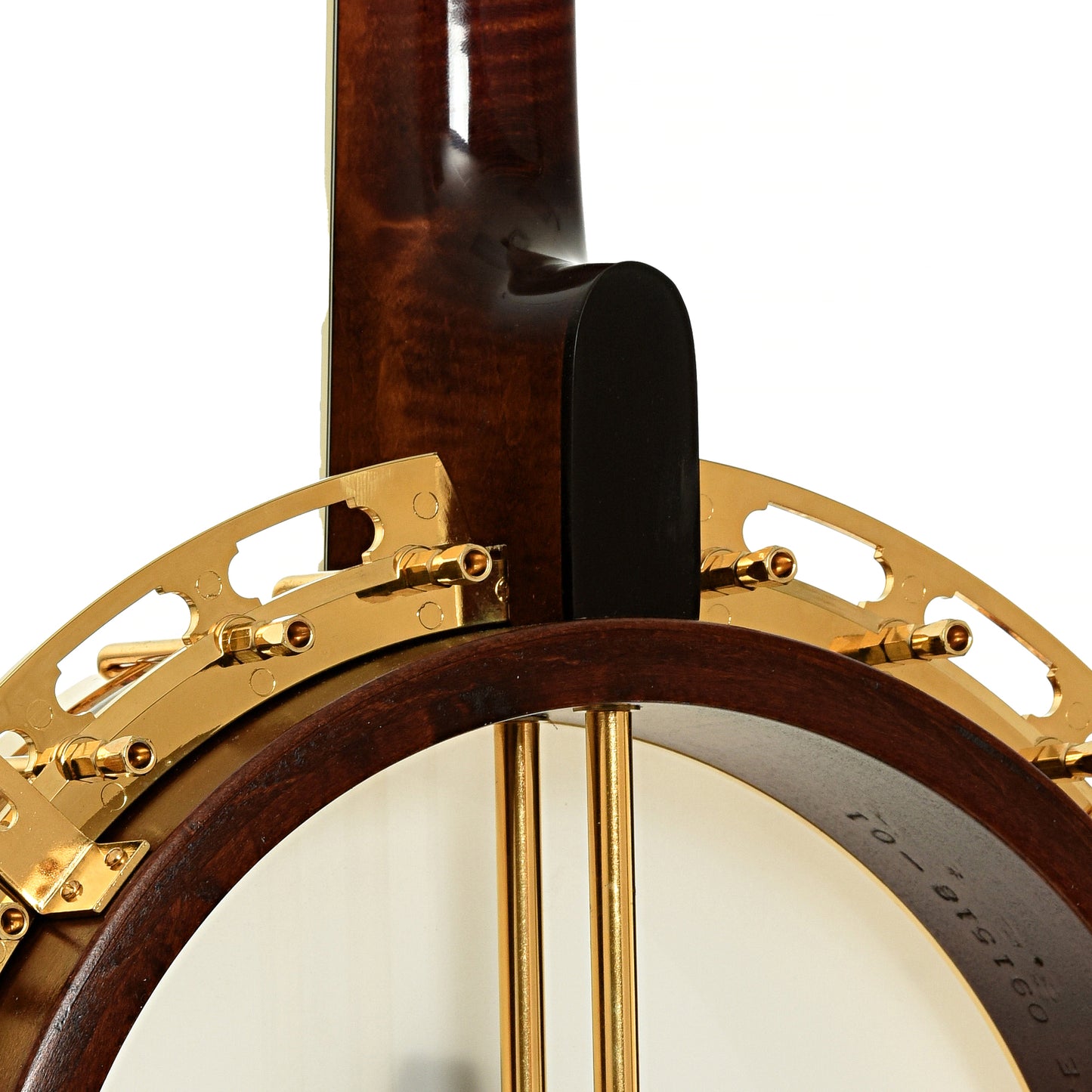 Neck joint of Sullivan Vintage 35 Gold Flying Eagle Resonator Banjo