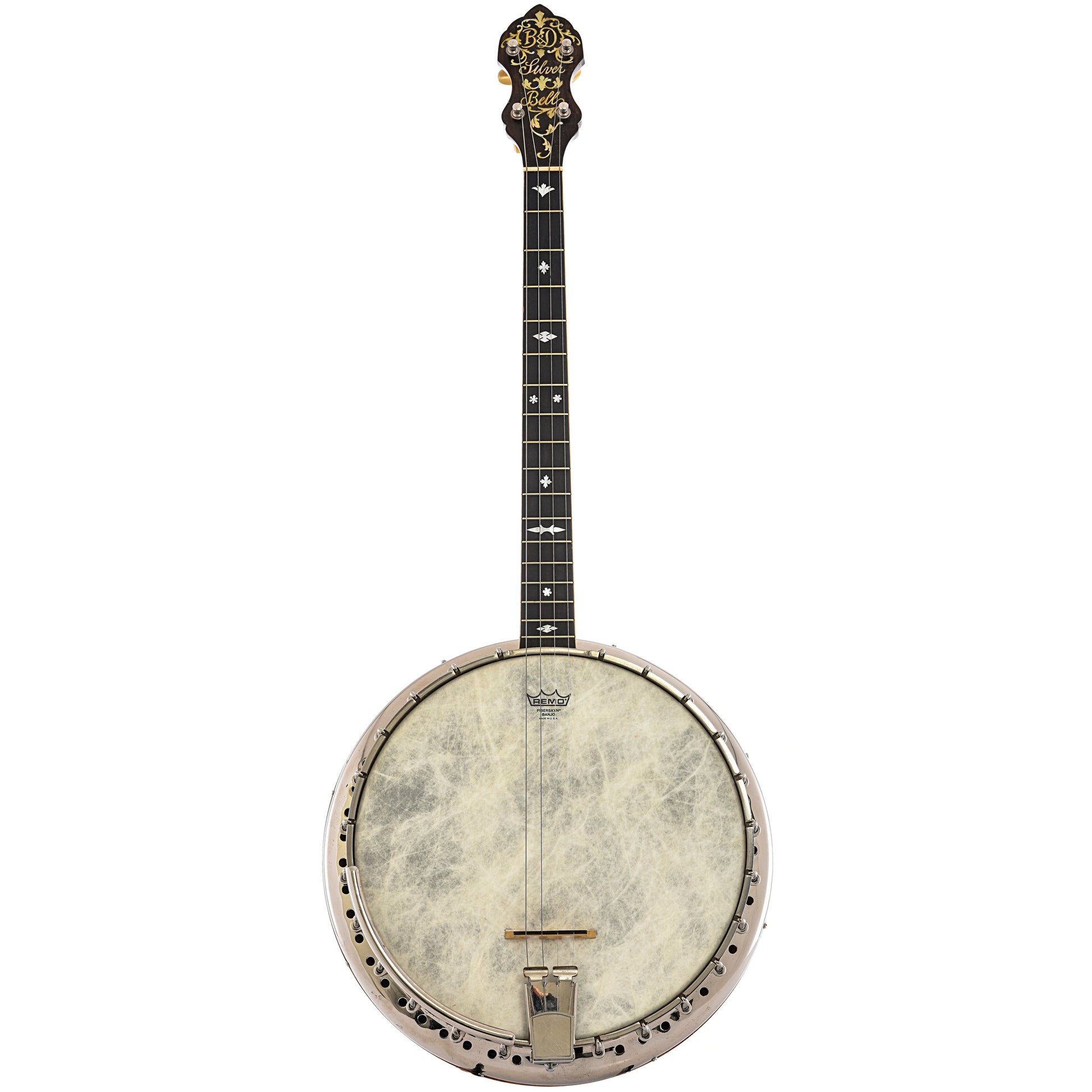 Full front of Bacon & Day Silver Bell No.1 Tenor Banjo (c.1923)