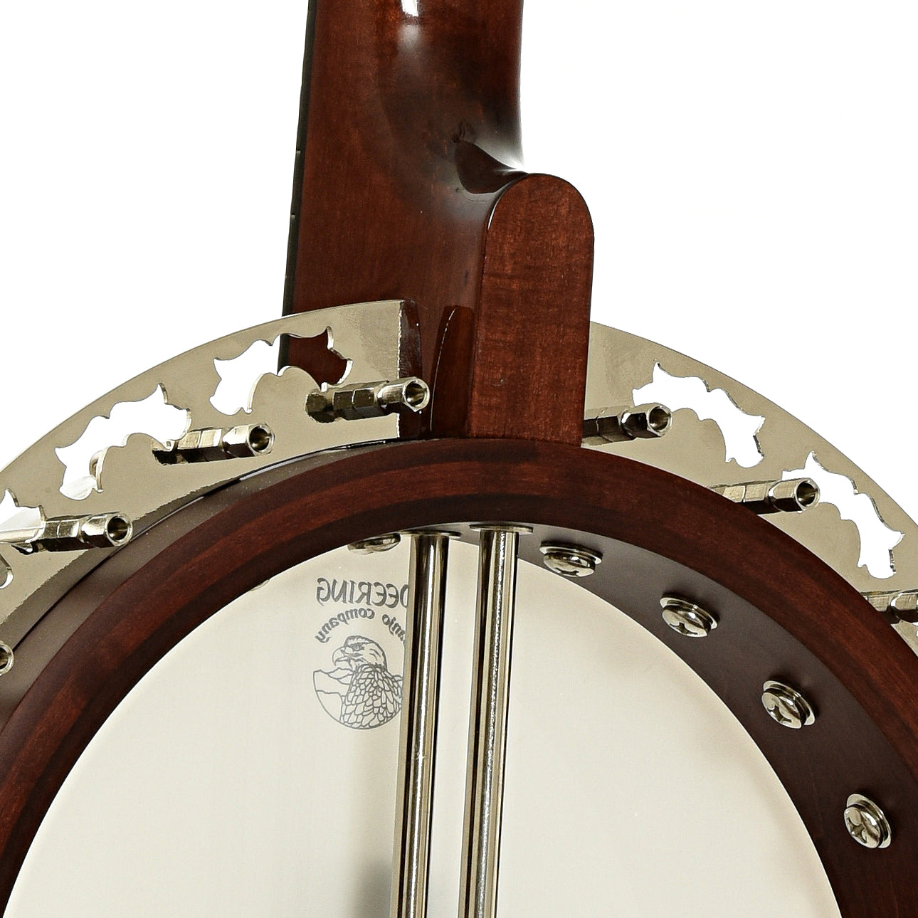 Neck joint of Deering Eagle II Resonator Banjo 