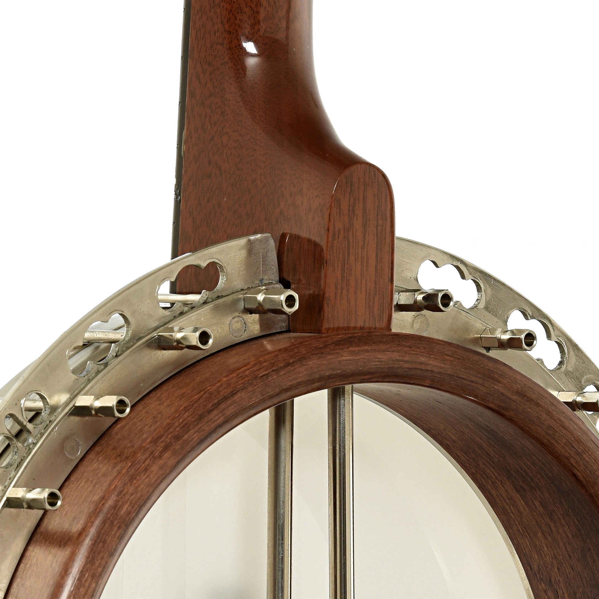 Neck joint of Deering Deluxe Resonator Banjo