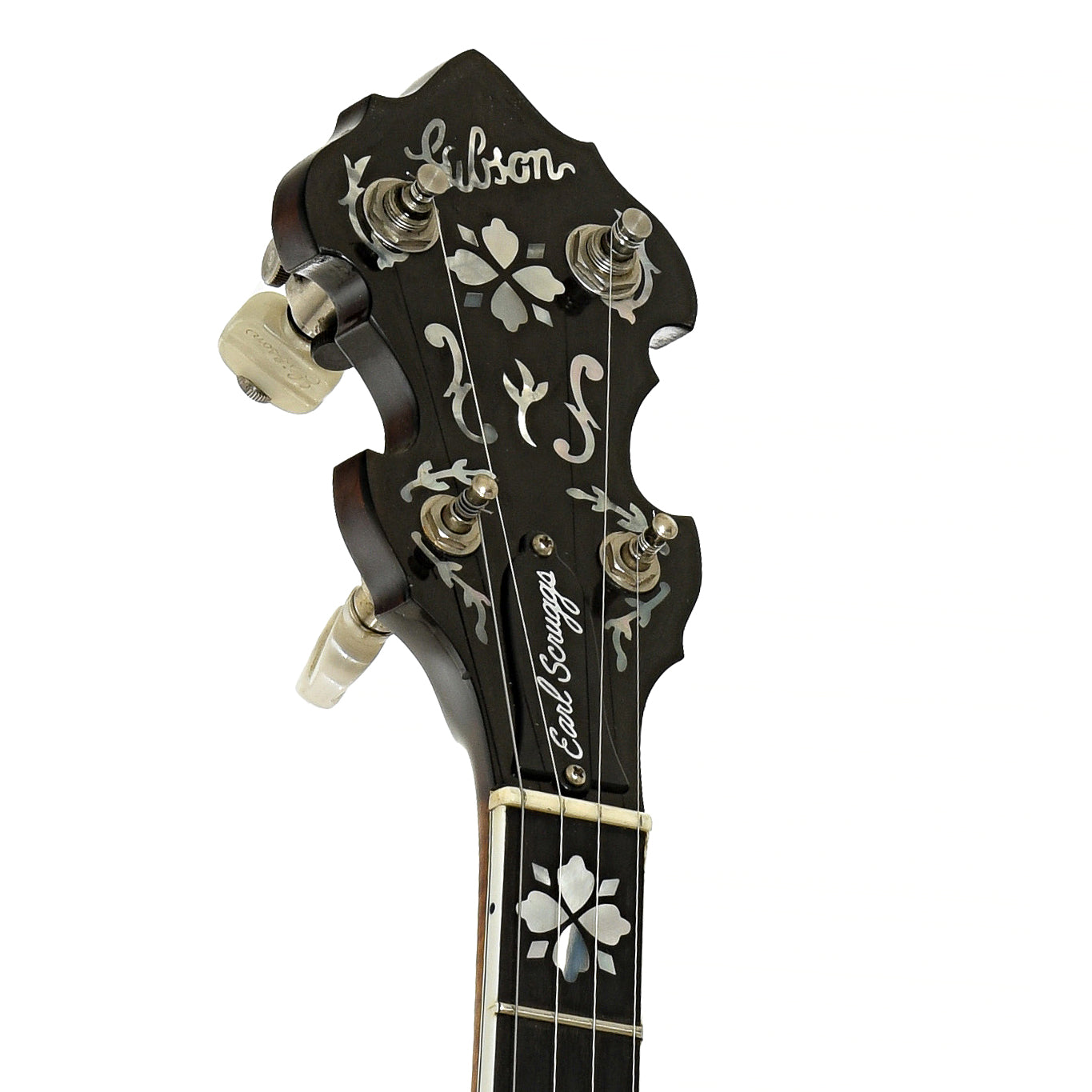 Headstock of Earl Scruggs Standard Resonator Banjo