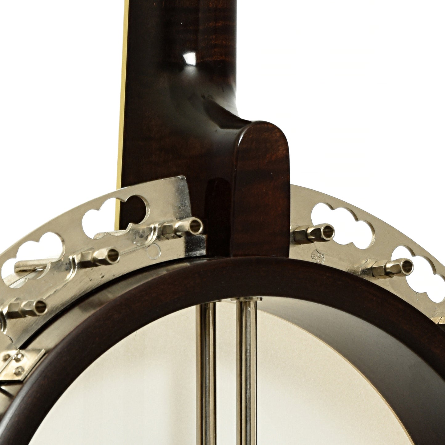 Neck joint of Deering Tenbrooks Saratoga Star Resonator Banjo