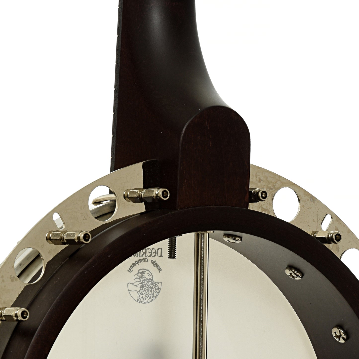 Neck joint of Deering Artisan Goodtime II Special Resonator Banjo 