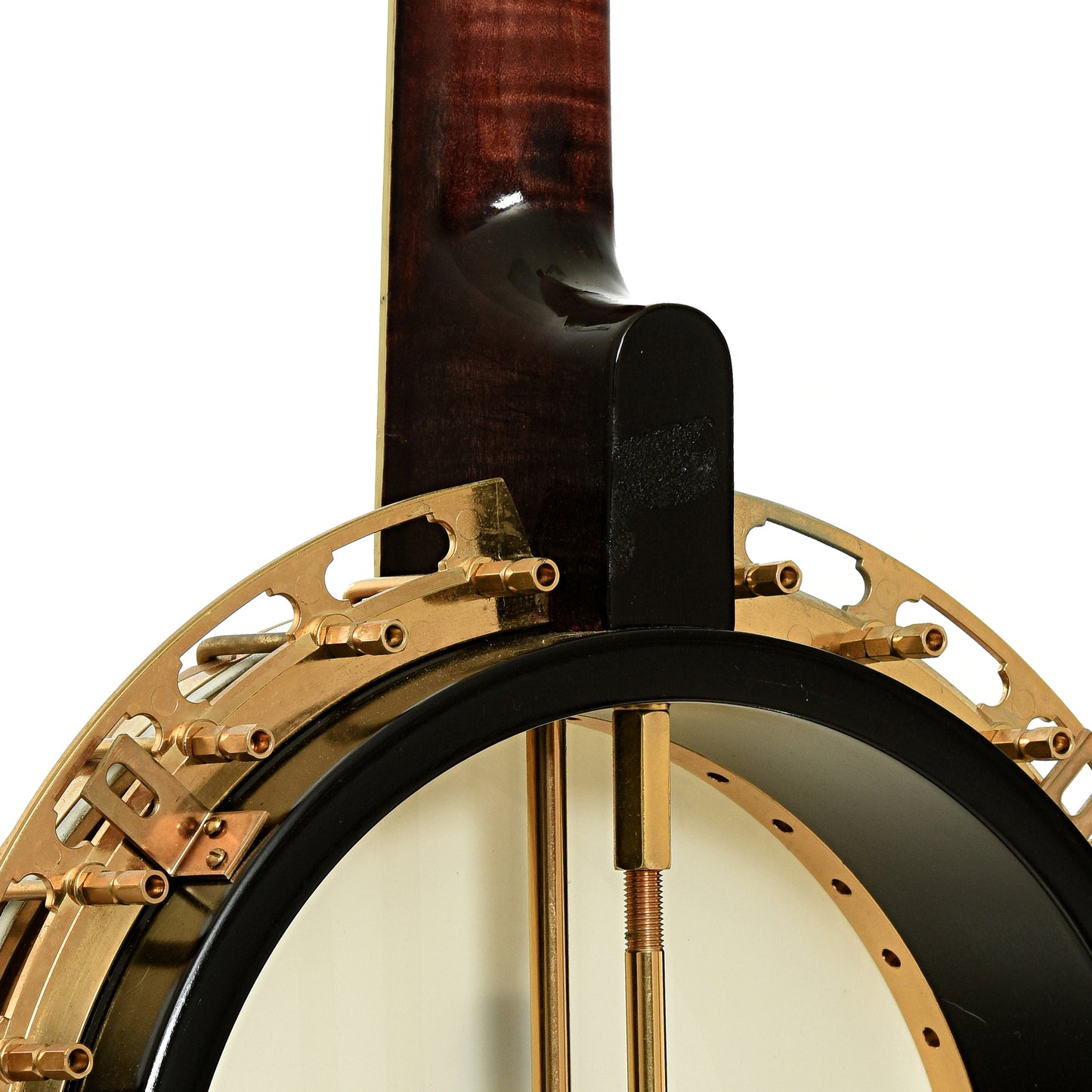 Inside rim of Cymru Parts Resonator Banjo