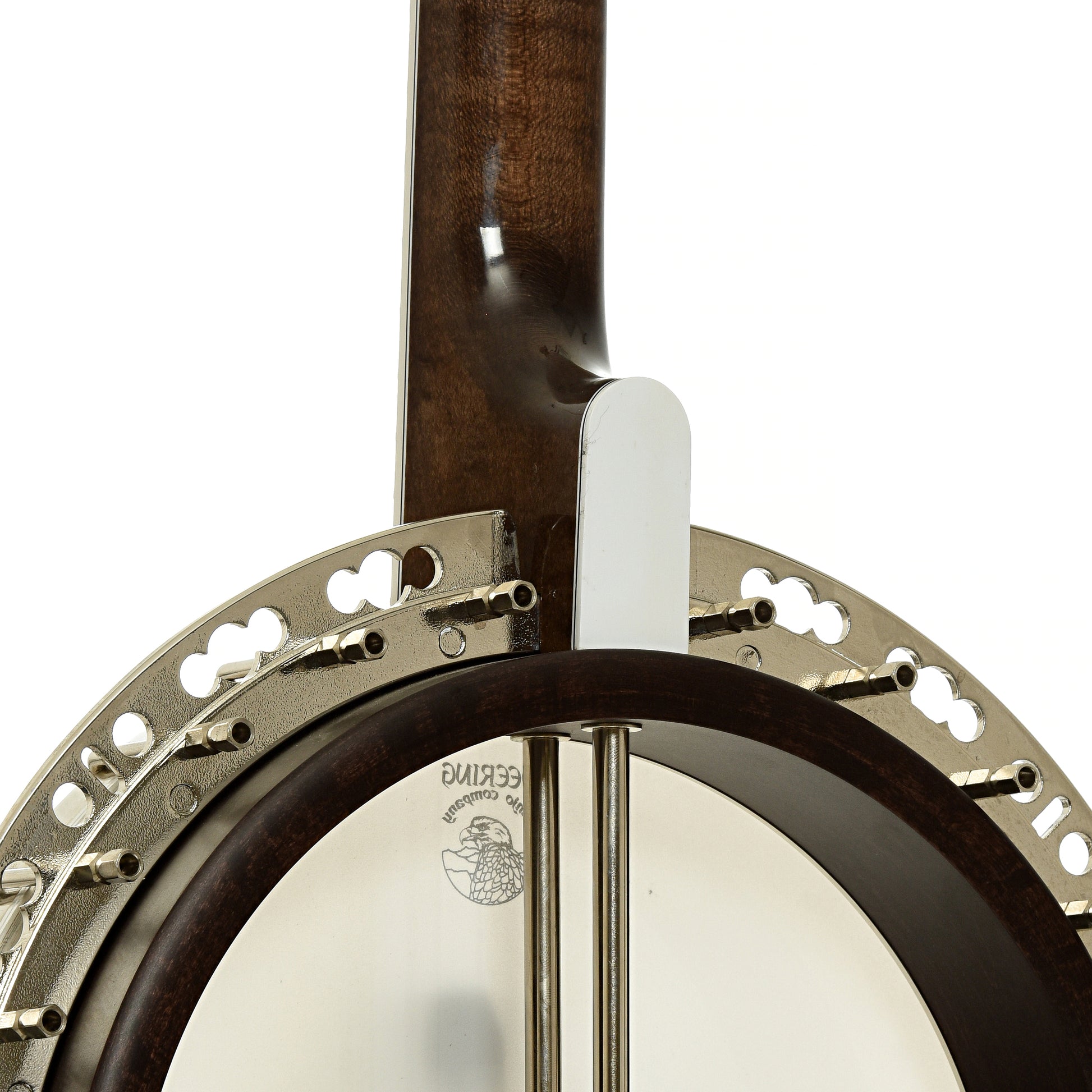 Neck joint of Deering Maple Blossom Resonator Banjo