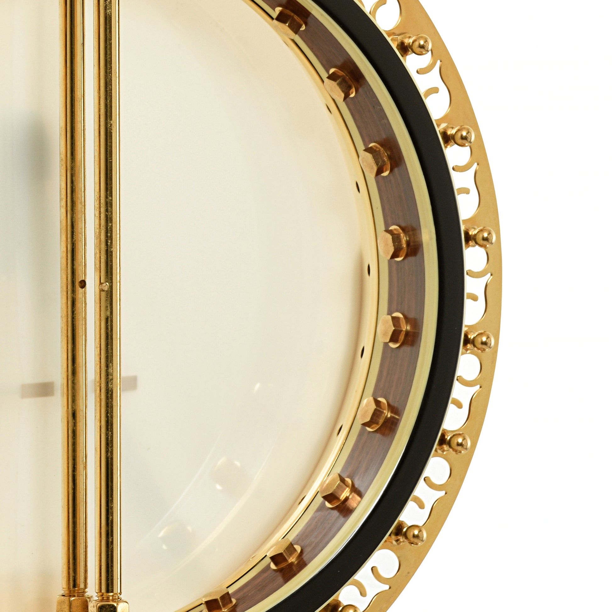 Inside rim of Ome Grand Artist Standard Jazz Tenor Banjo
