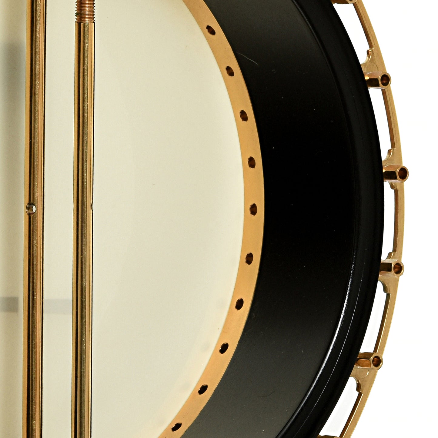 Inside rim of Cymru Parts Resonator Banjo