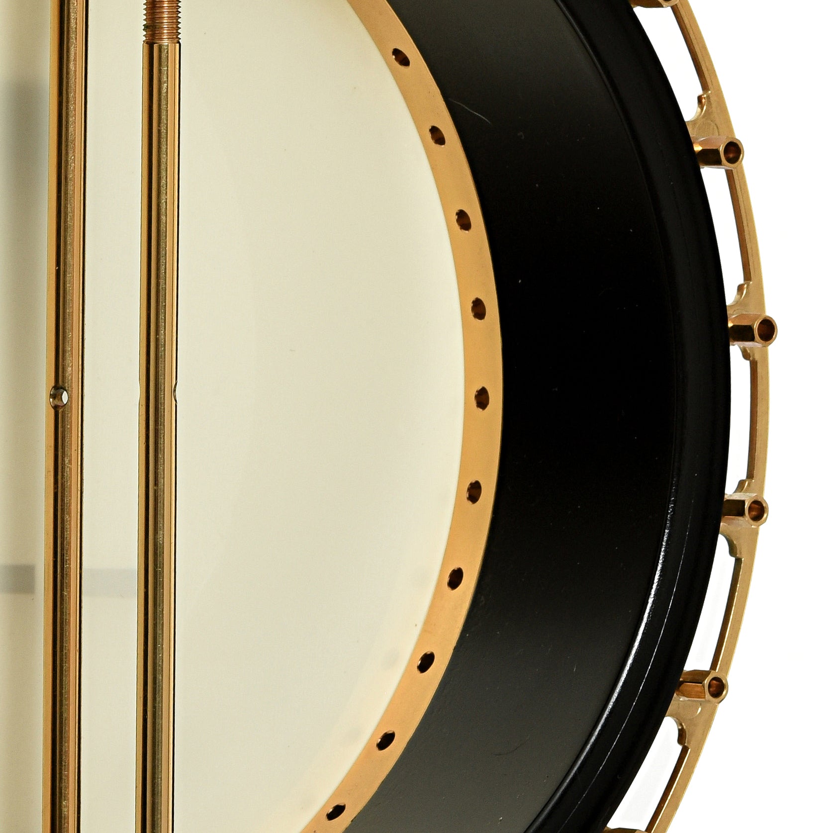 Inside rim of Cymru Parts Resonator Banjo