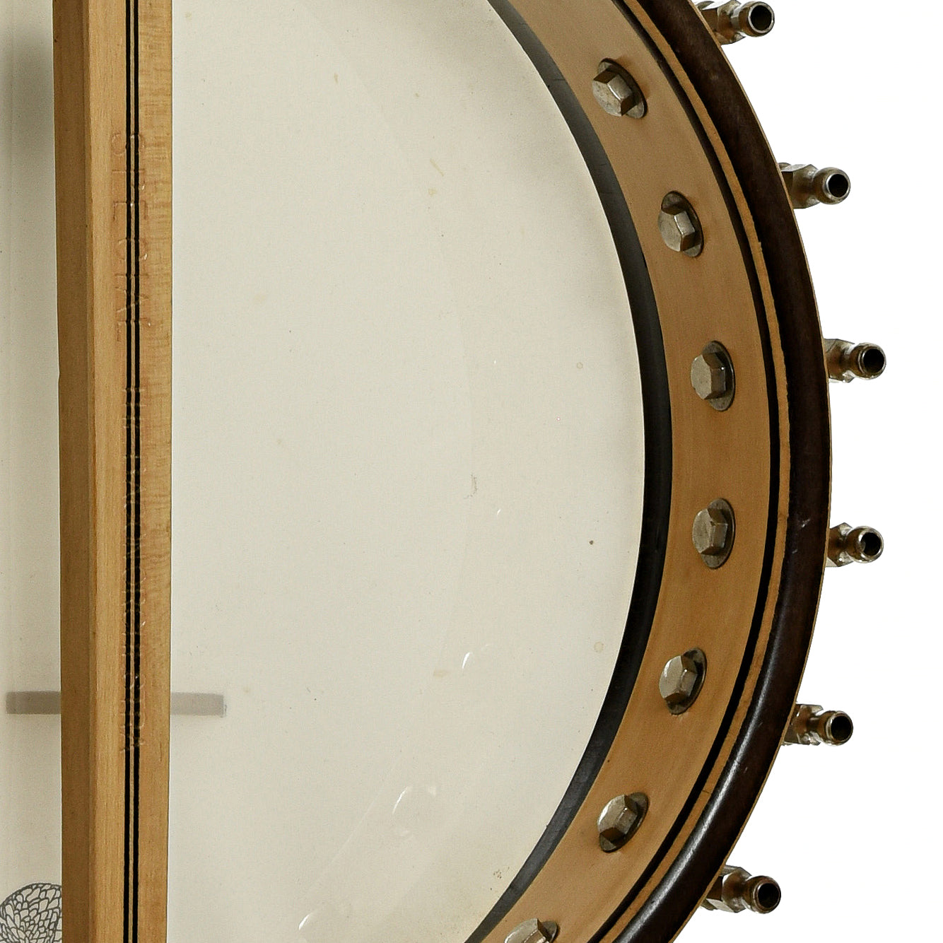 Inside rim of Bacon Blue Ribbon A1 Special Open Back Banjo