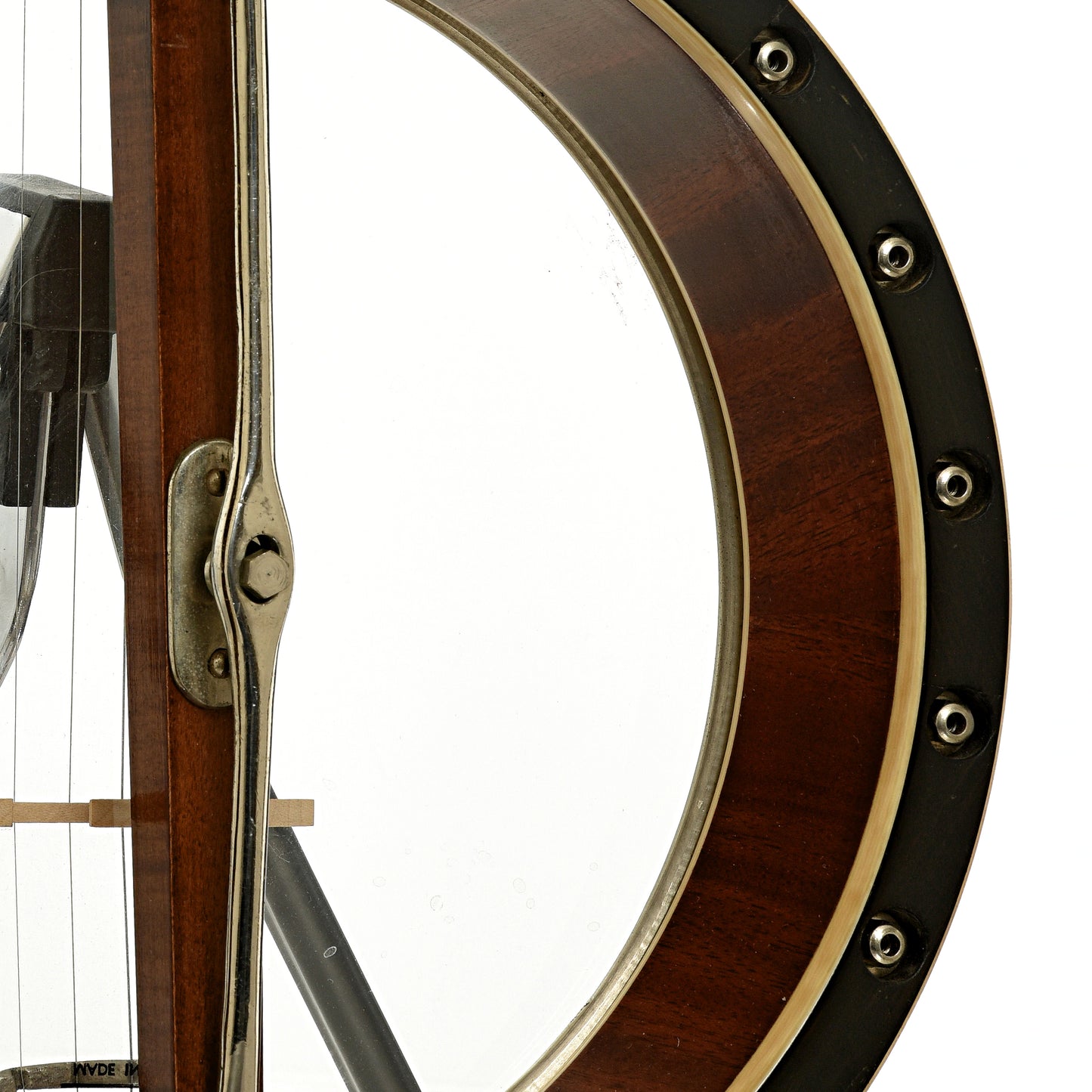 Inside rim of Weymann Orchestra Style 1 Tenor Banjo