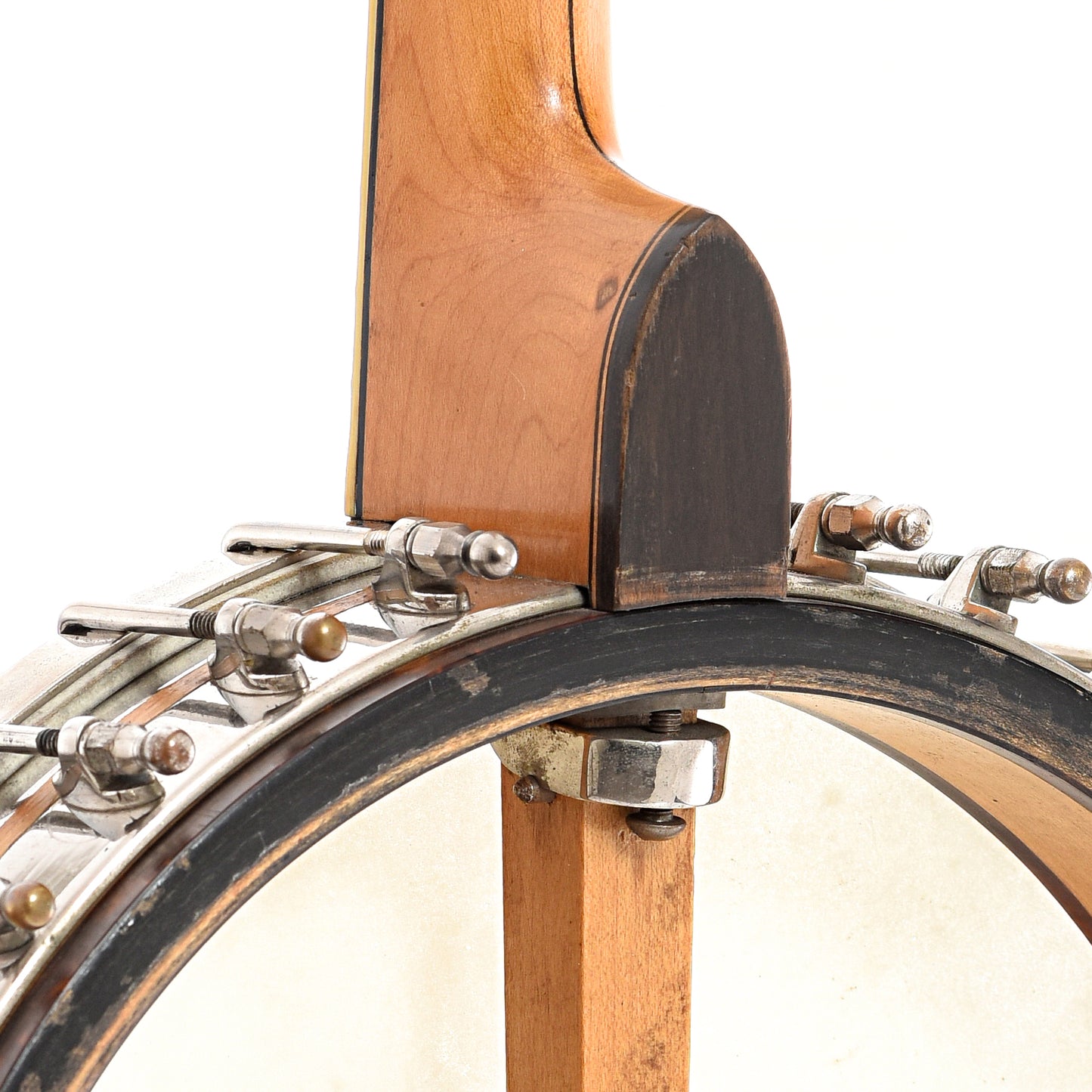 Neck joint of Vega Whyte Laydie Style R Tenor Banjo (1921)