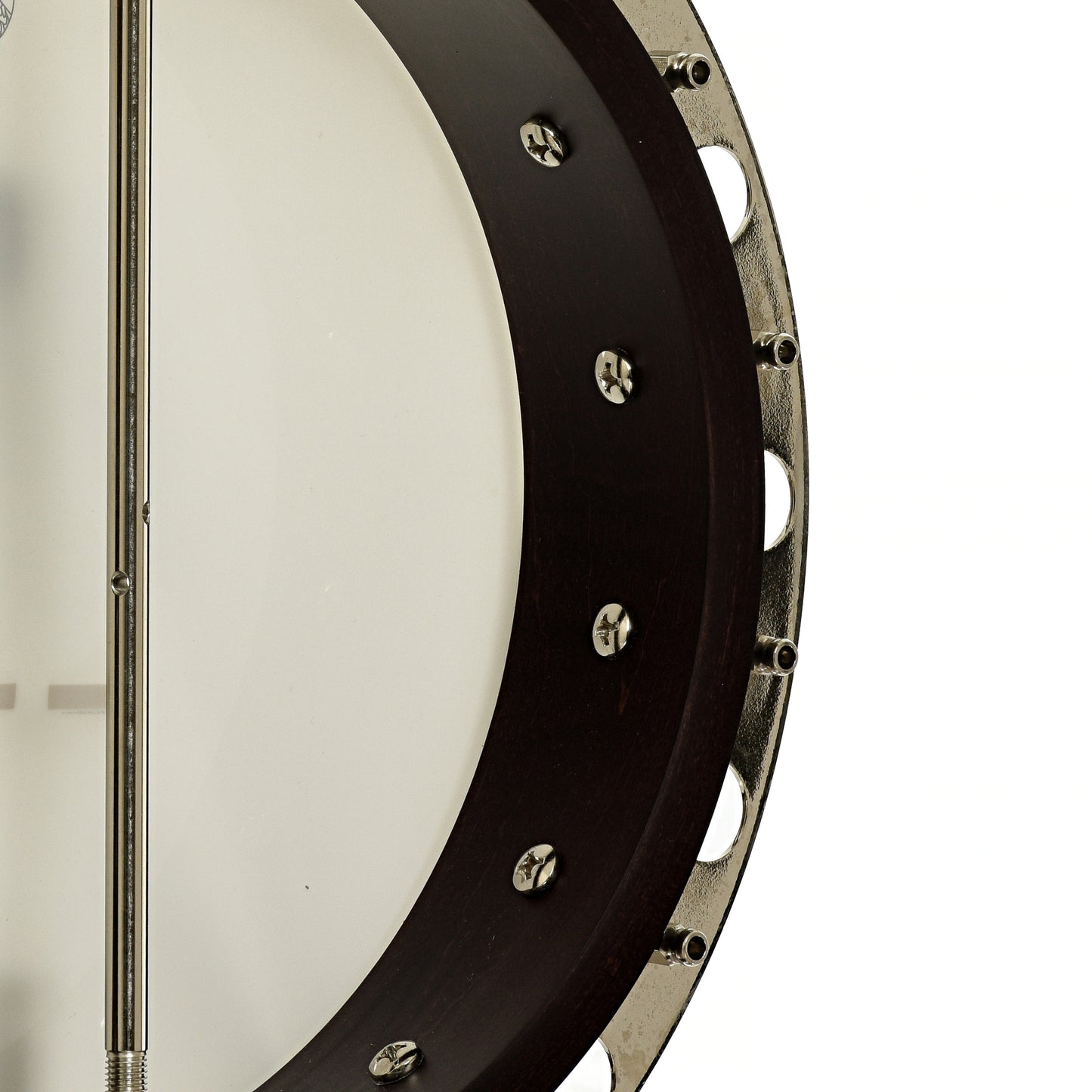 Inside rim of Deering Artisan Goodtime II Special Resonator Banjo 