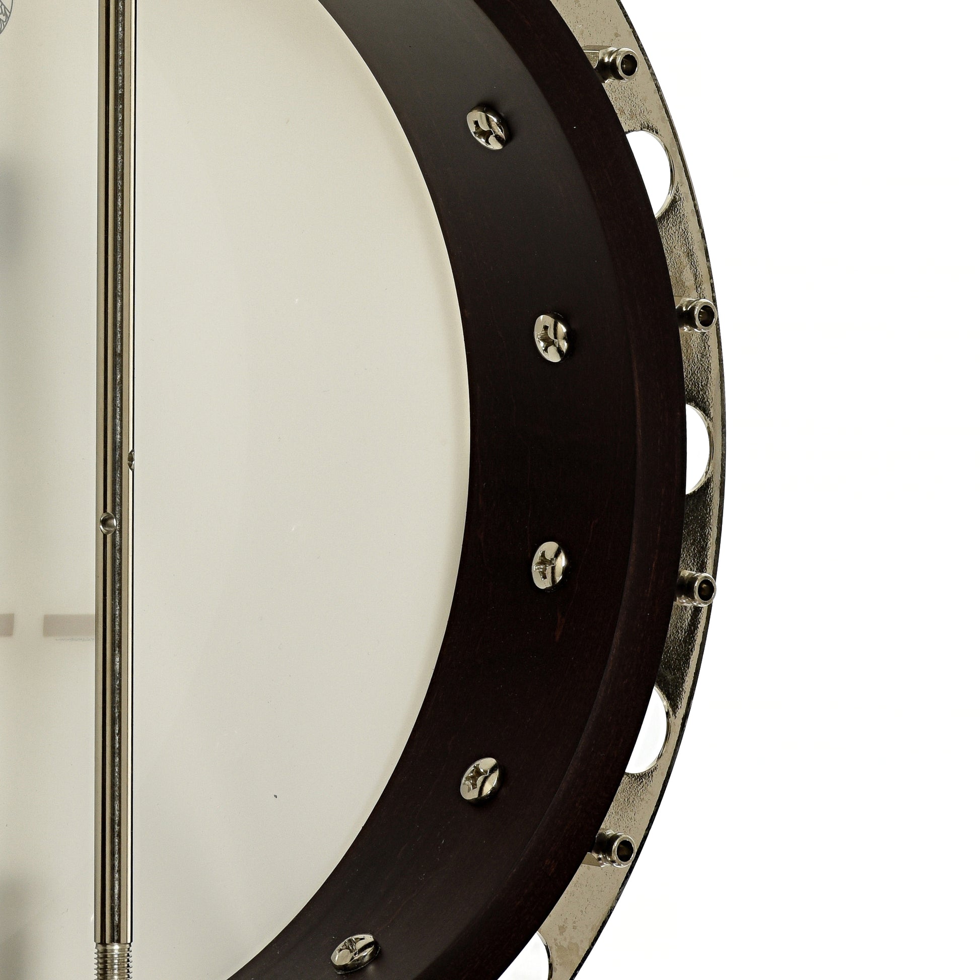 Inside rim of Deering Artisan Goodtime II Special Resonator Banjo 