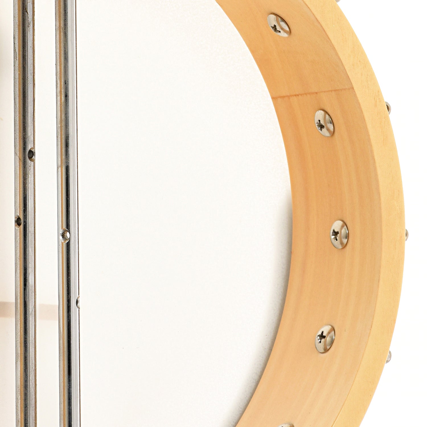 Inside rim of Gold Tone CC Plectrum Banjo