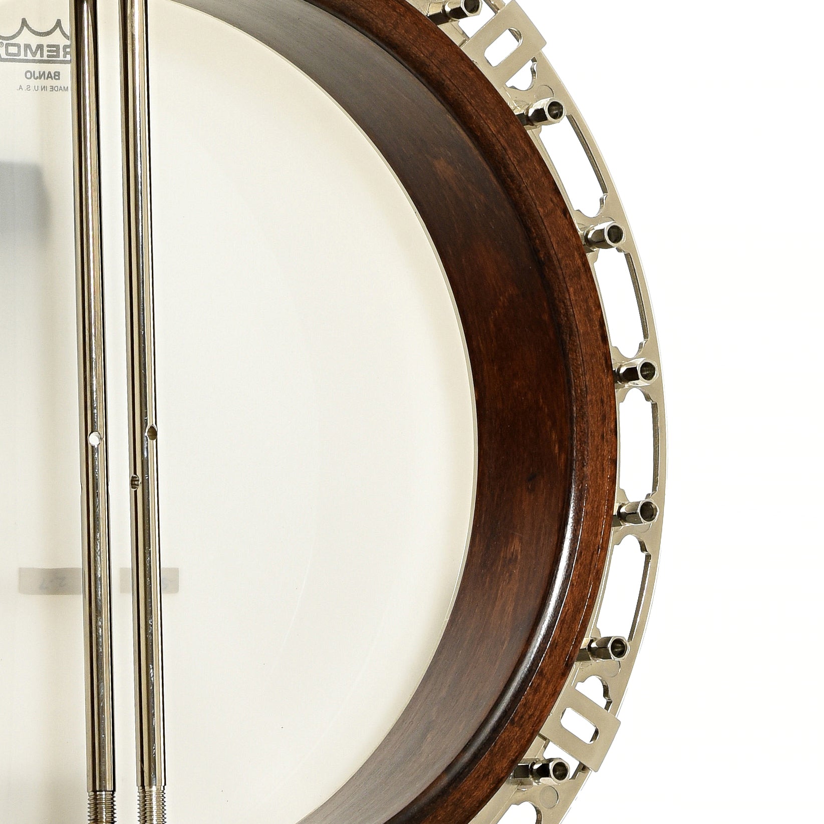 Inside rim of Deering Golden Era Resonator Banjo