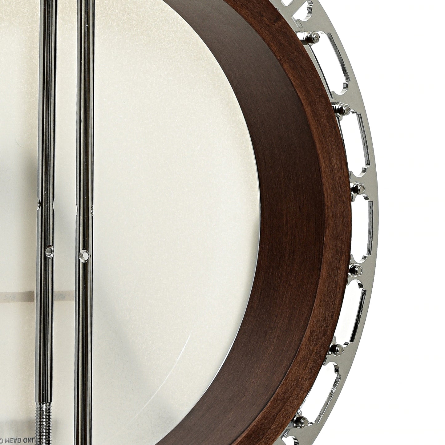 Inside rim of Gold Tone RB-15RF Orange Blossom Resonator Banjo 