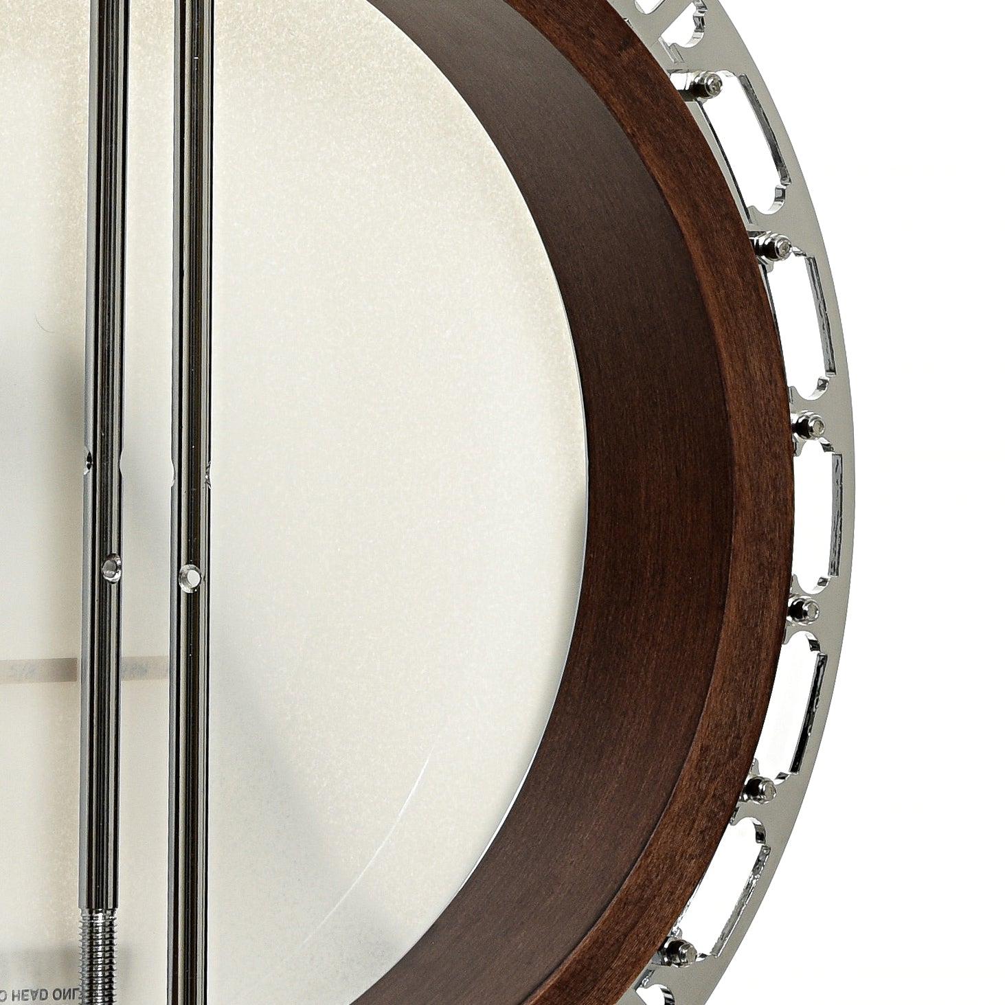 Inside rim of Gold Tone RB-15RF Orange Blossom Resonator Banjo 