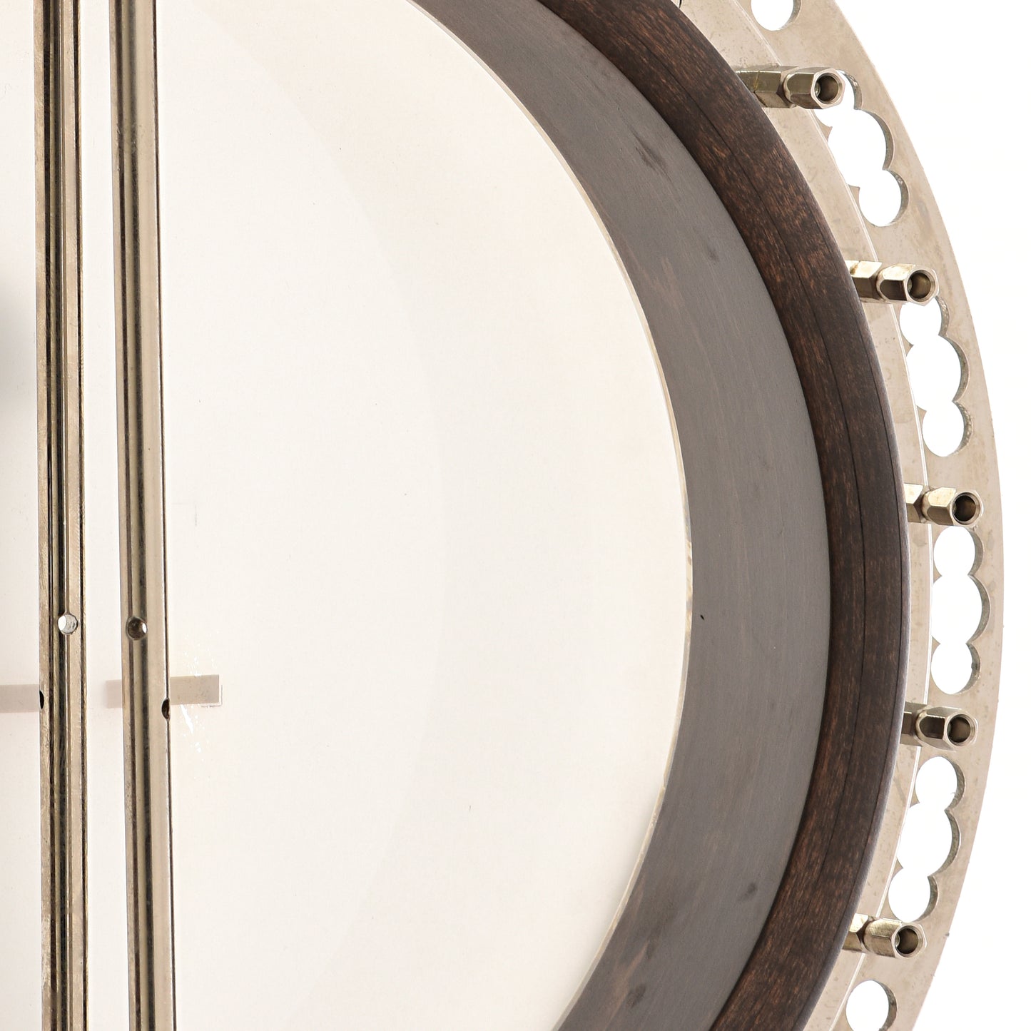 Inside rim of Deering Hartford 24 Resonator Banjo (2010)