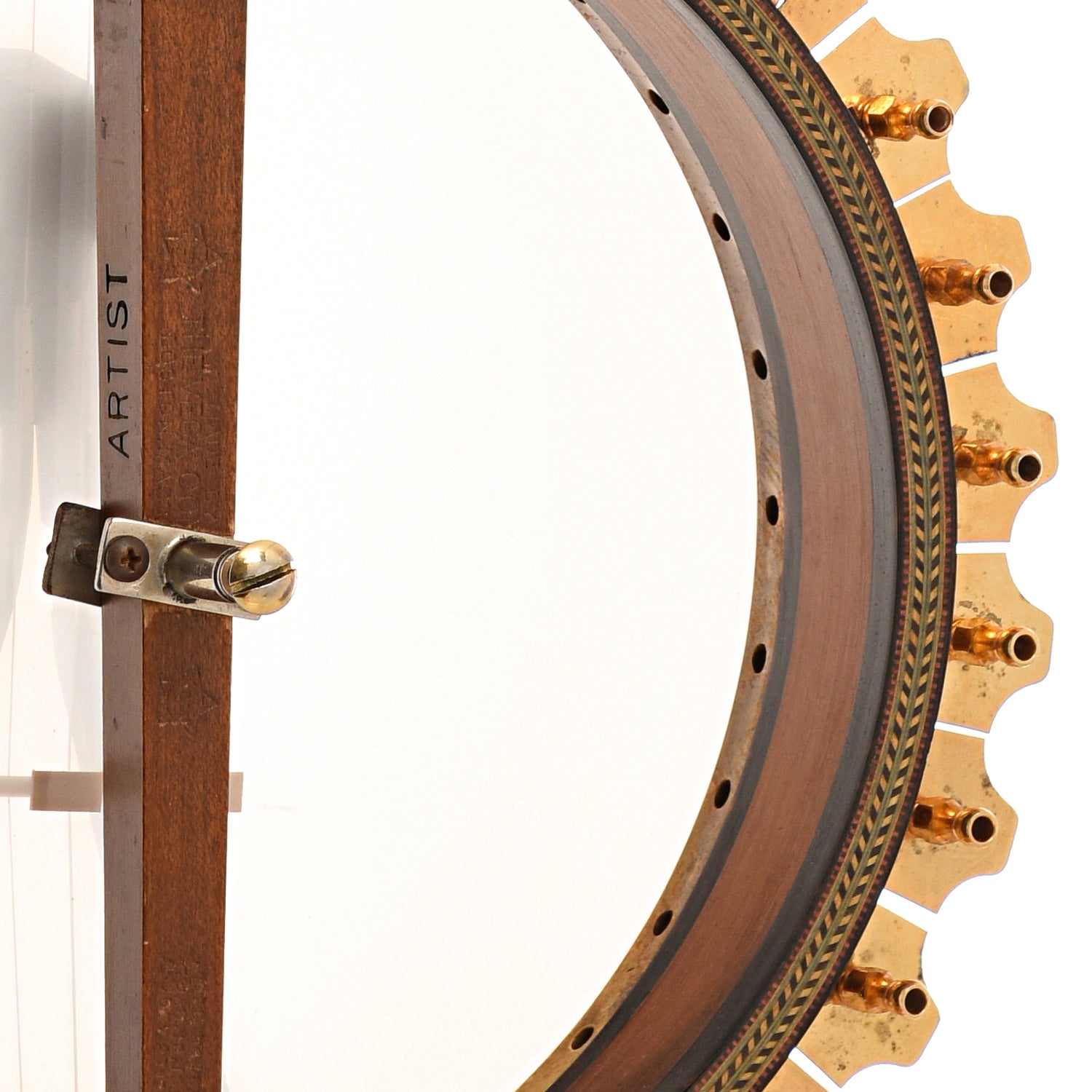 Inside rim of Vega Vegaphone Artist Tenor Banjo