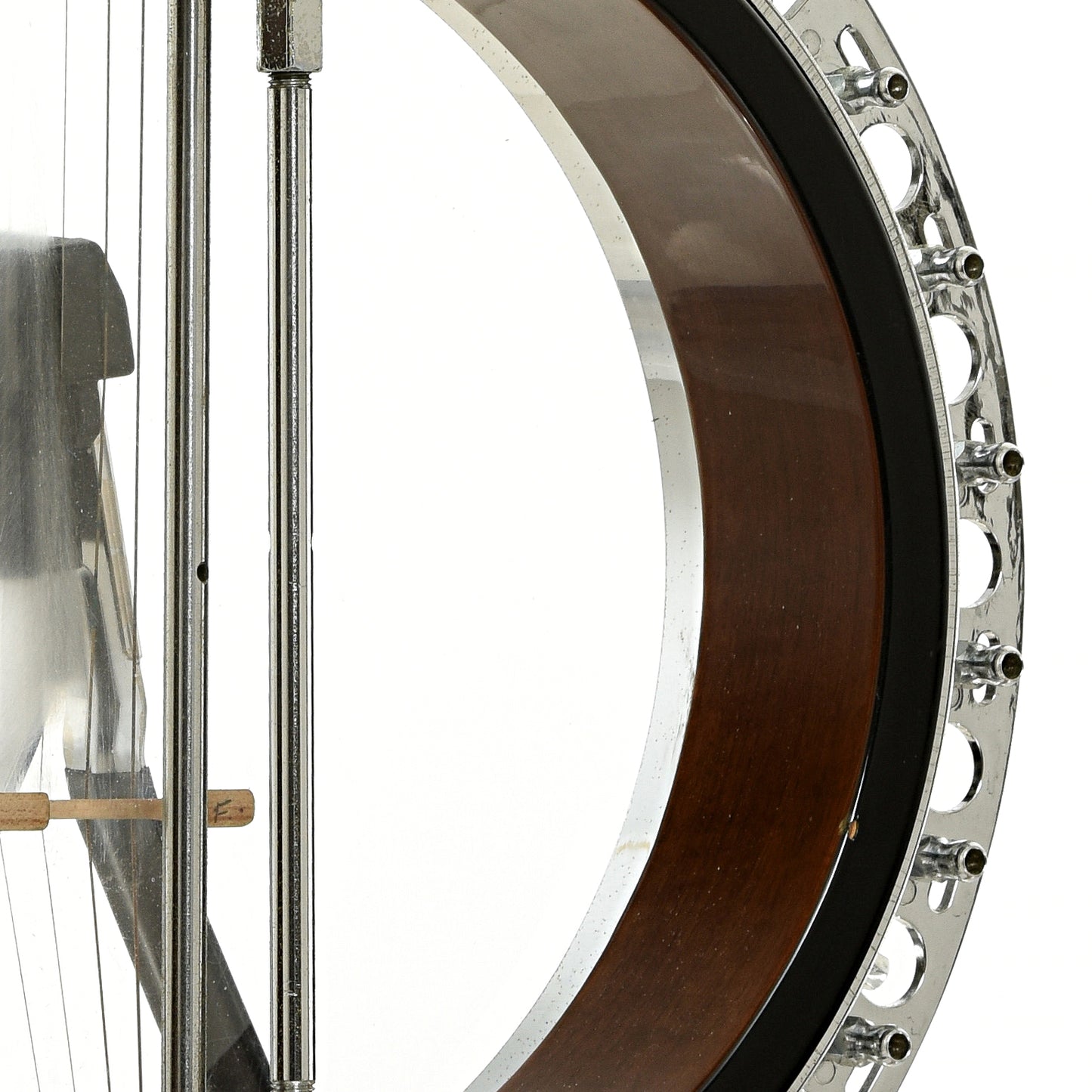 Inside rim of Fender Artist Tenor Banjo