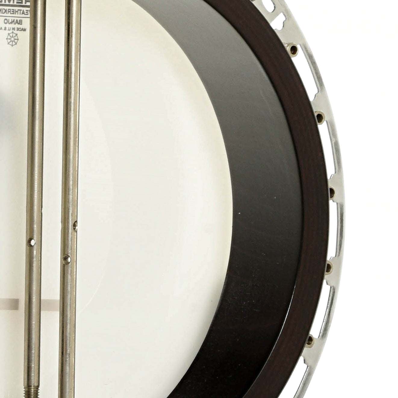 Inside rim of GTR 5-String Resonator Banjo