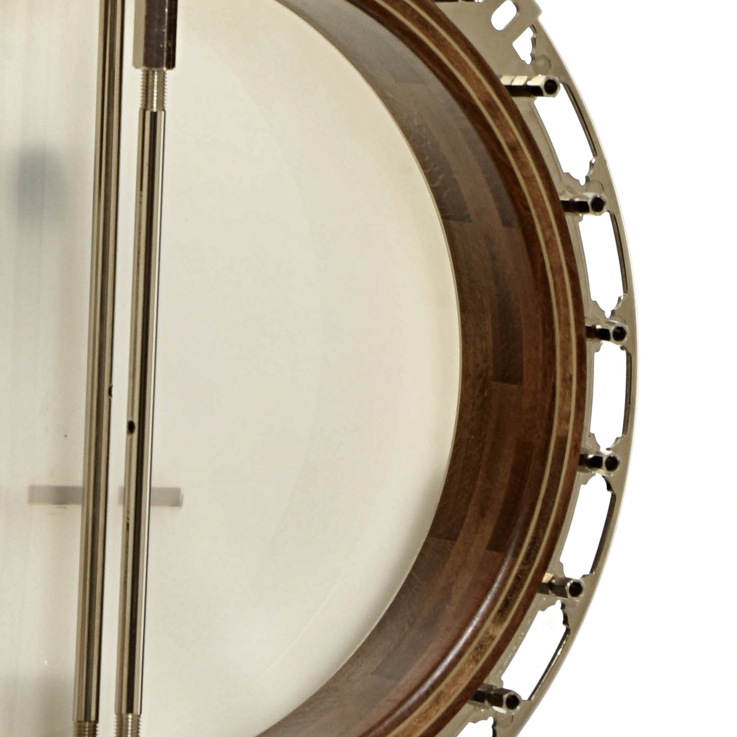 Inside rim of DP Hopkins Janice Martin Resonator Banjo
