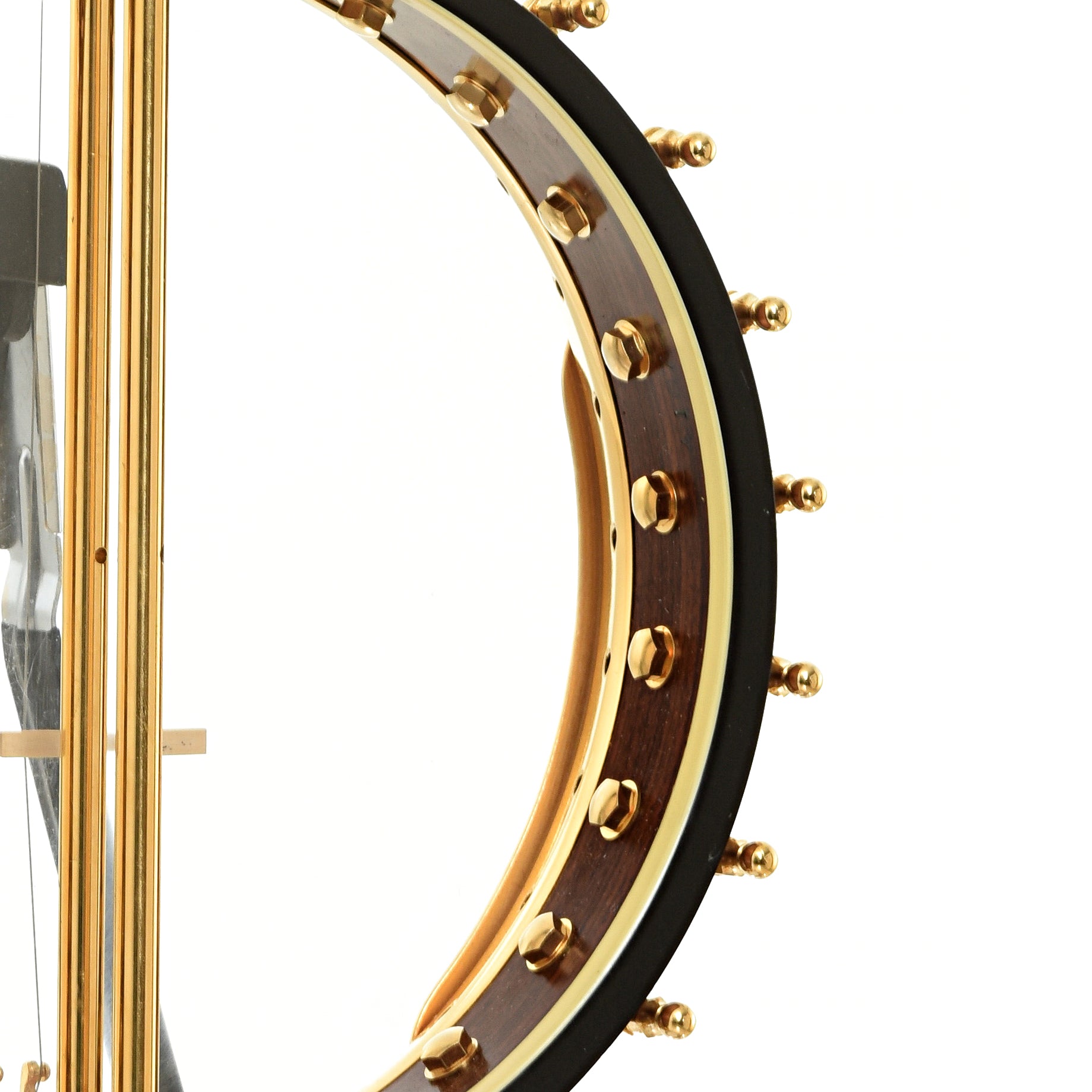 Inside rim of Ome Grand Artist Classic Jazz Tenor Banjo 