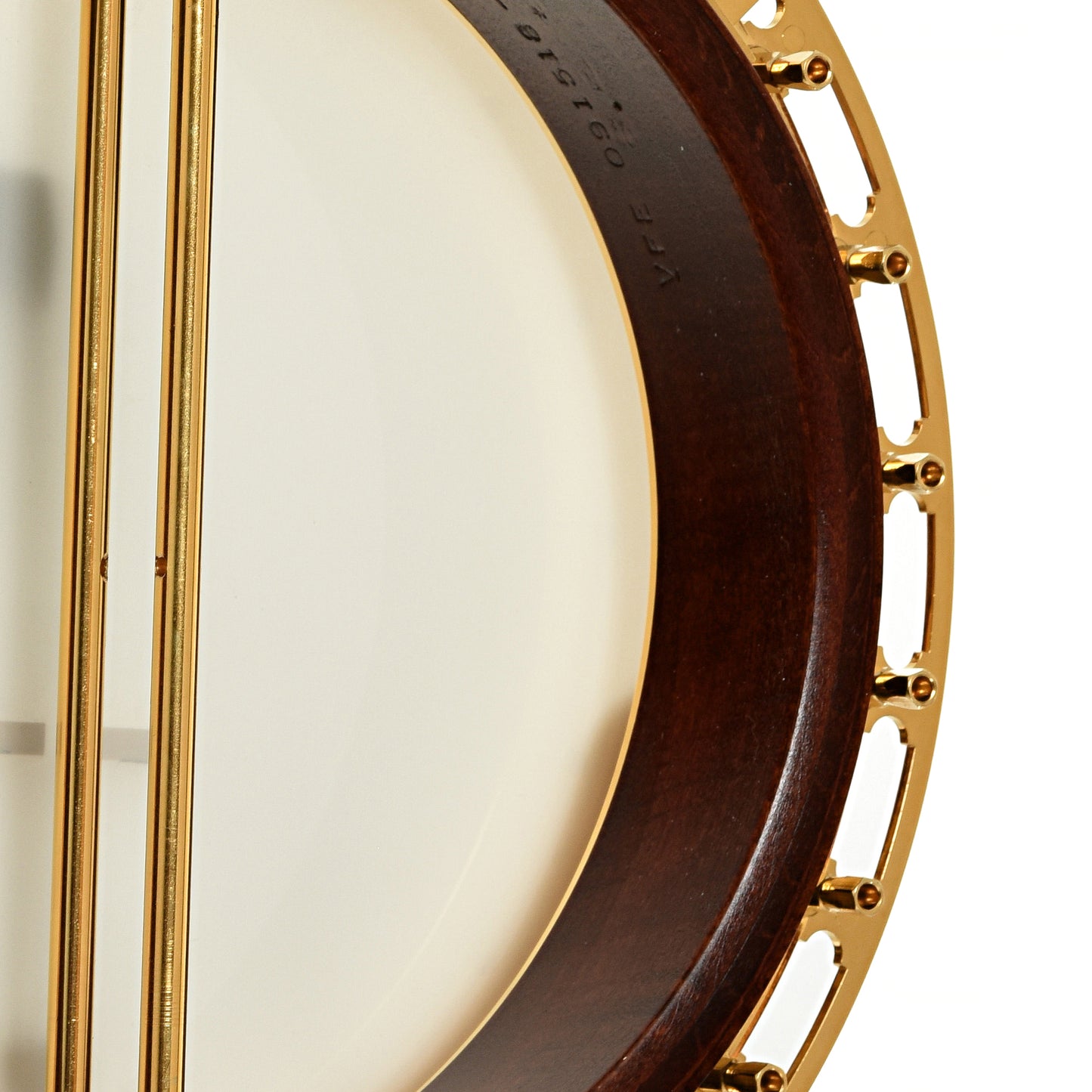 Inside rim of Sullivan Vintage 35 Gold Flying Eagle Resonator Banjo