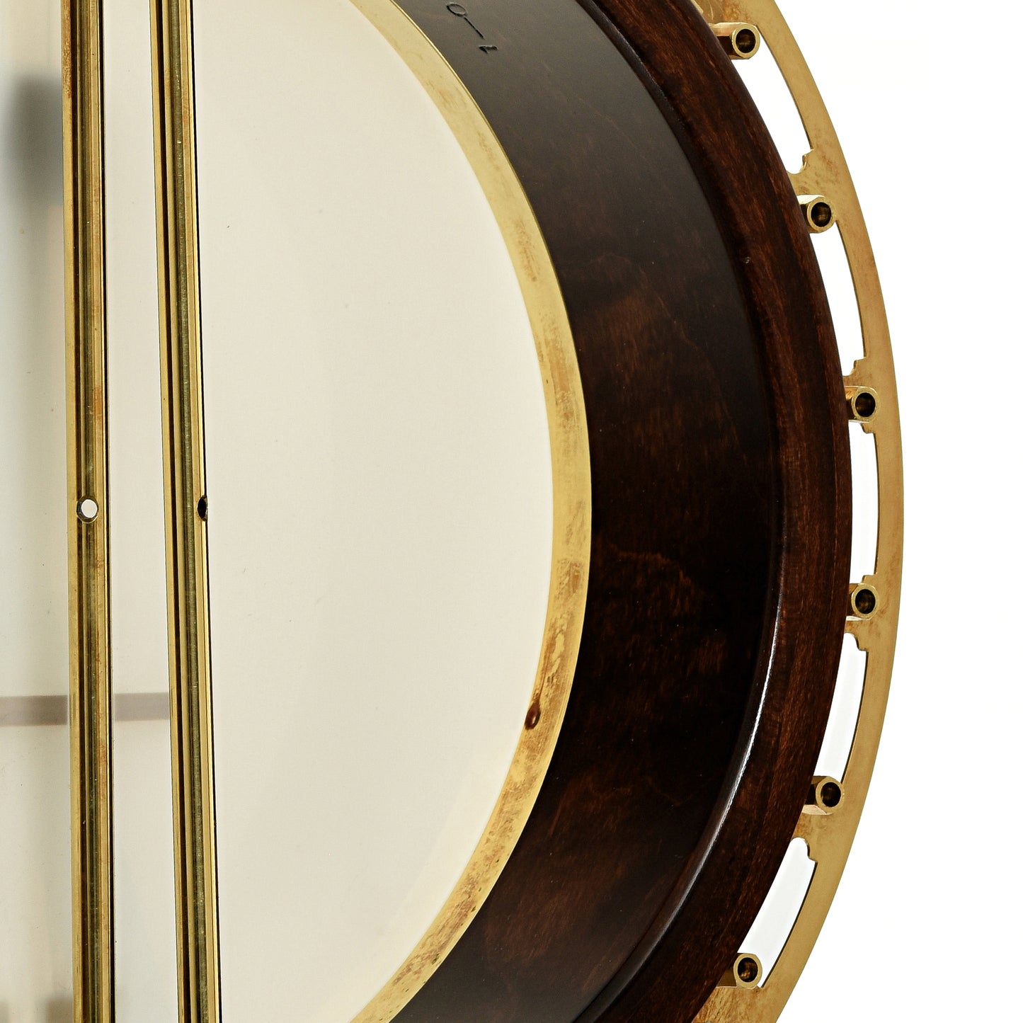 Inside rim of Frank Neat Stanleytone Hills of Home Resonator Banjo