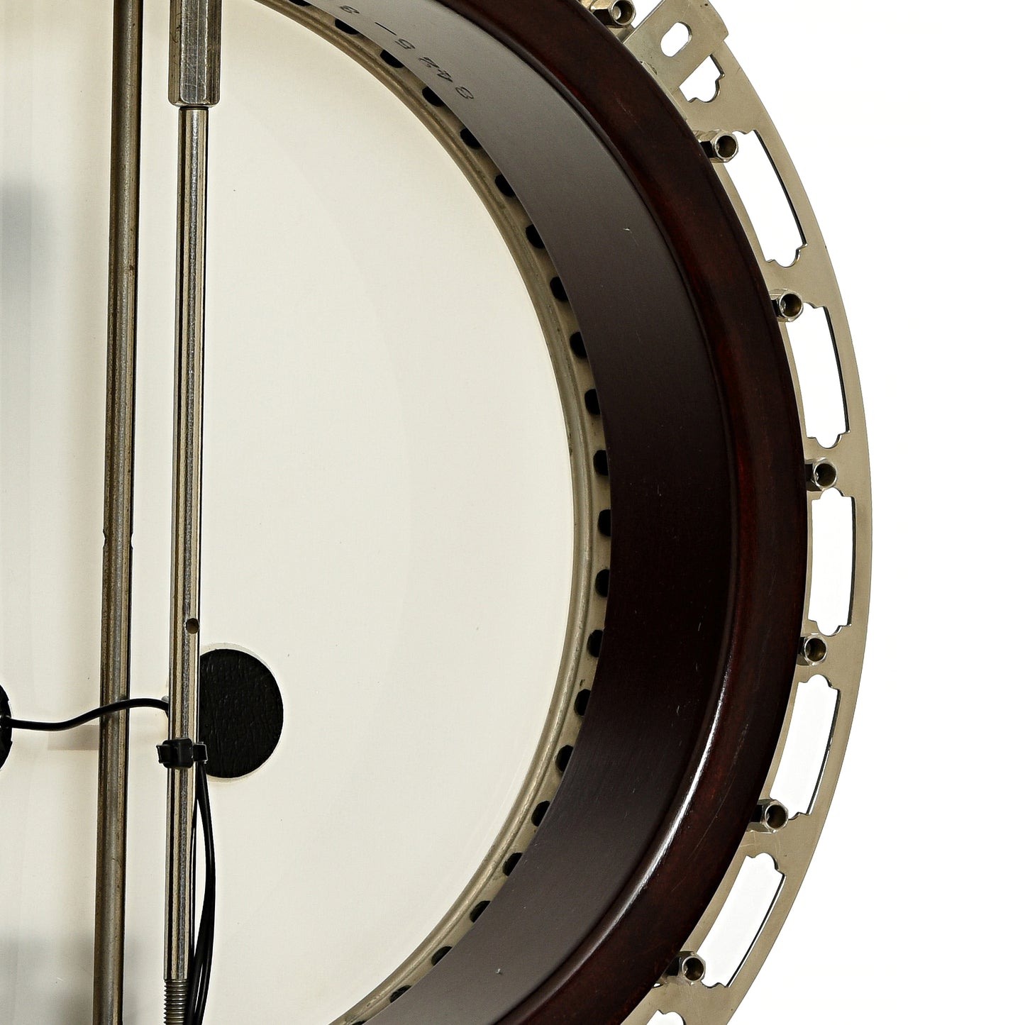 Inside rim of Gibson TB-3 Tenor Banjo