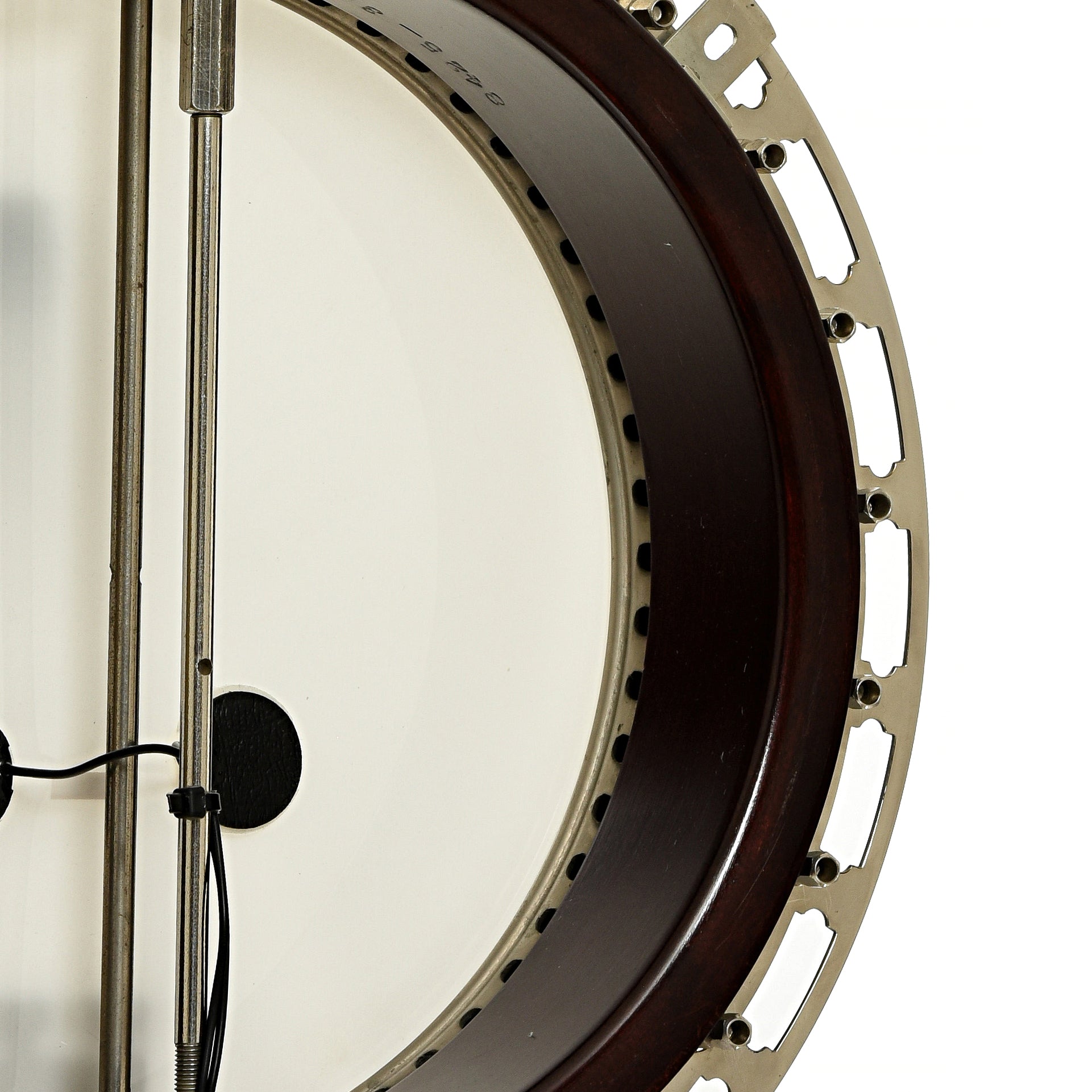 Inside rim of Gibson TB-3 Tenor Banjo