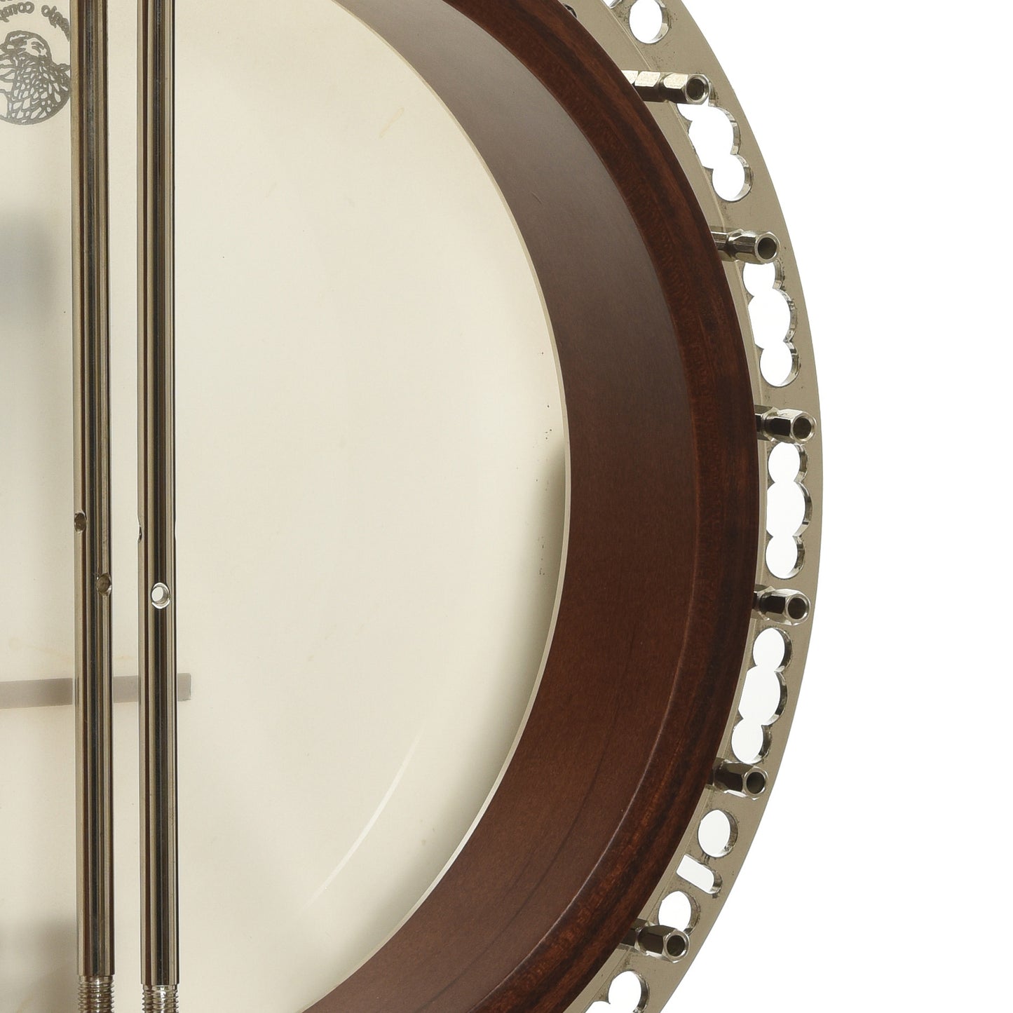 Inside rim of Deering Sierra Resonator Banjo 