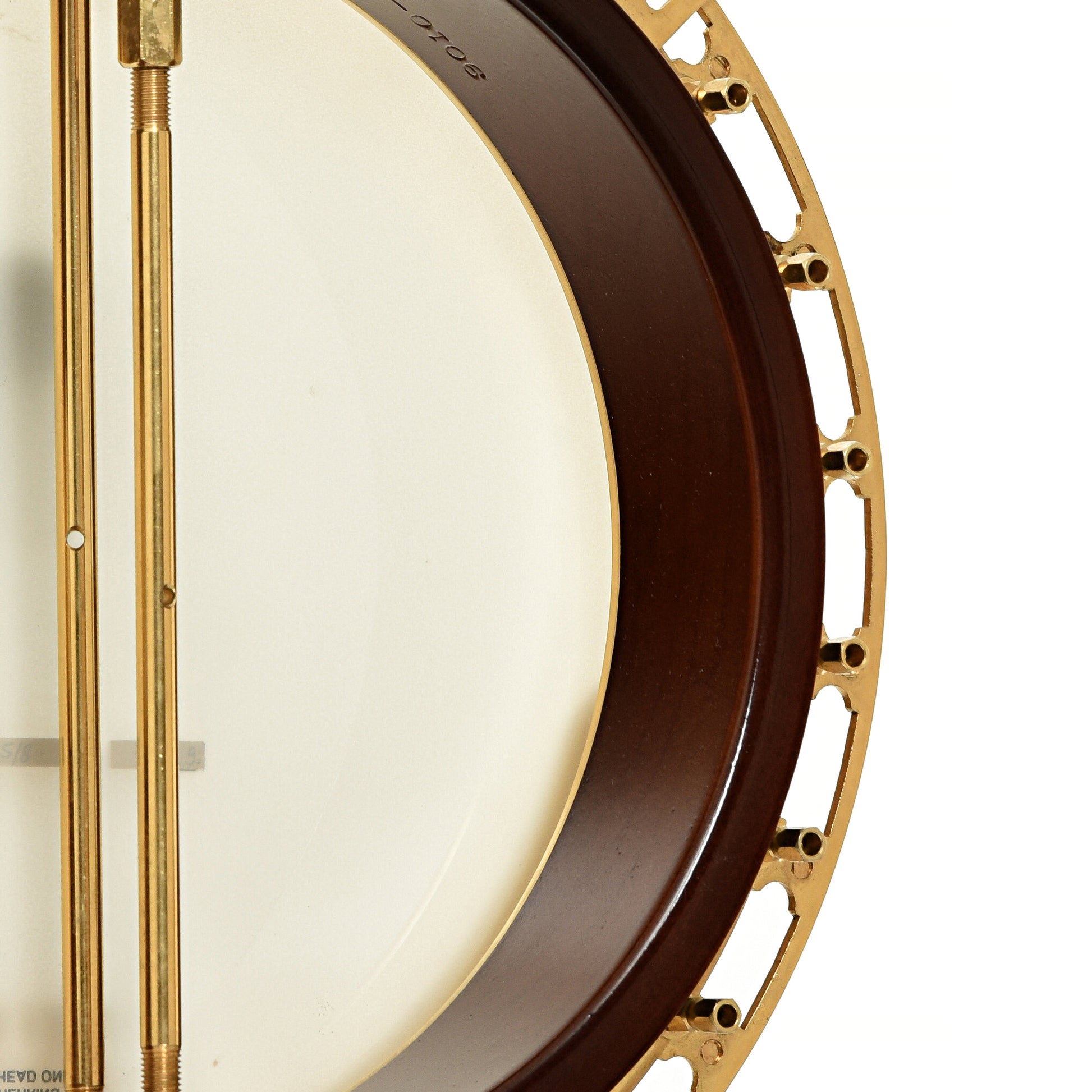 Inside rim of Gibson Granada Resonator Banjo 