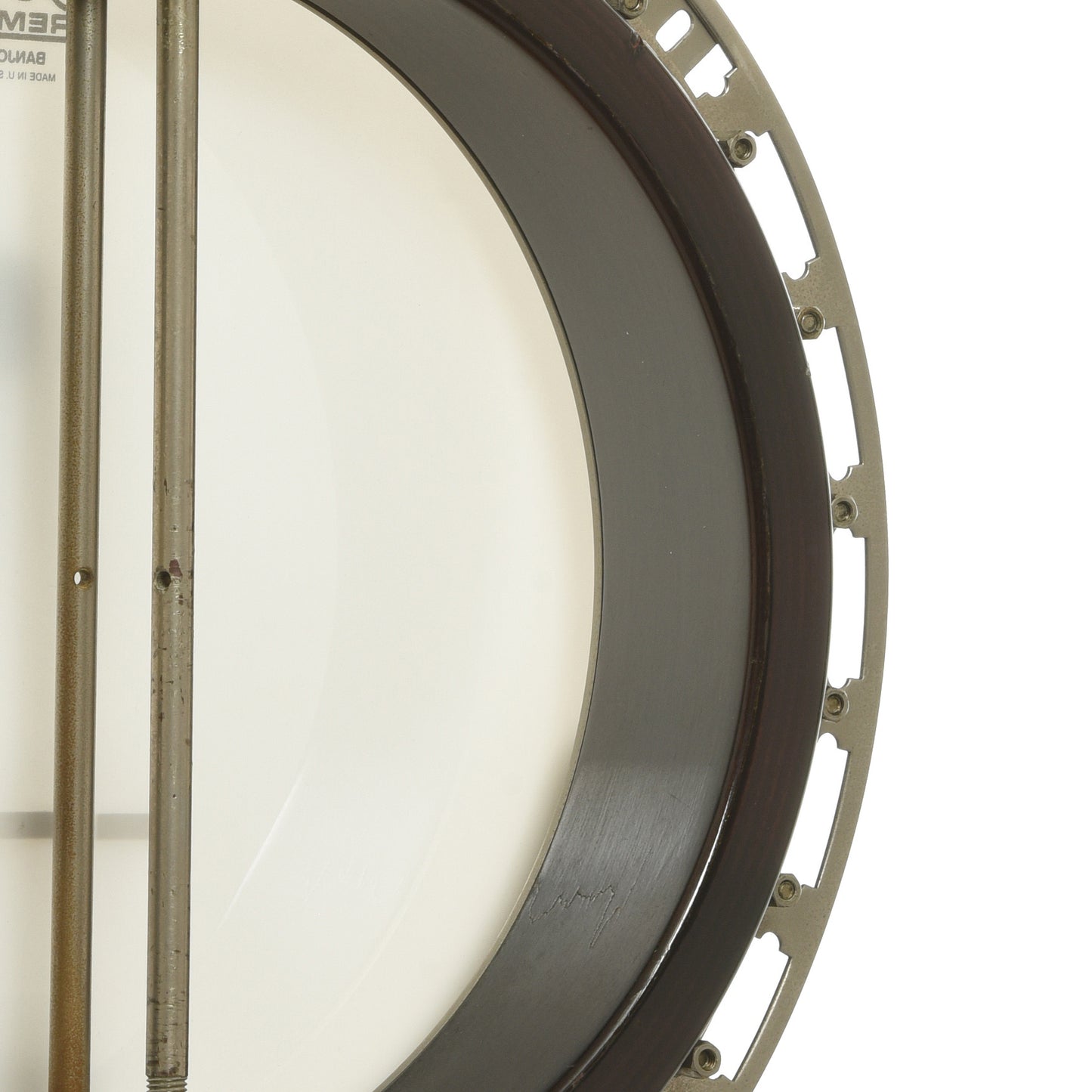 Inside rim of Gibson RB-250 Resonator Banjo 