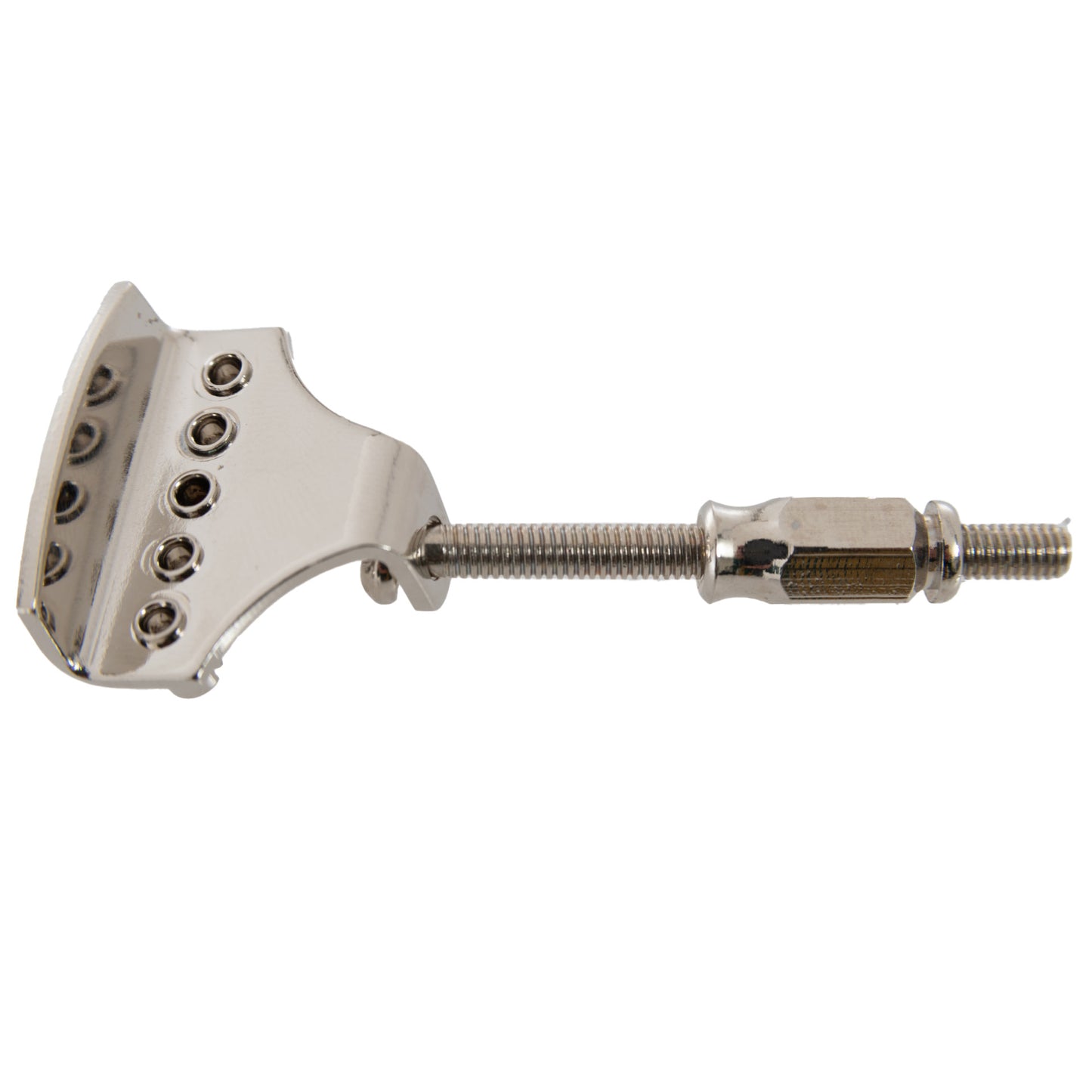 Bottom of Nickel Plated No Knot Tailpiece