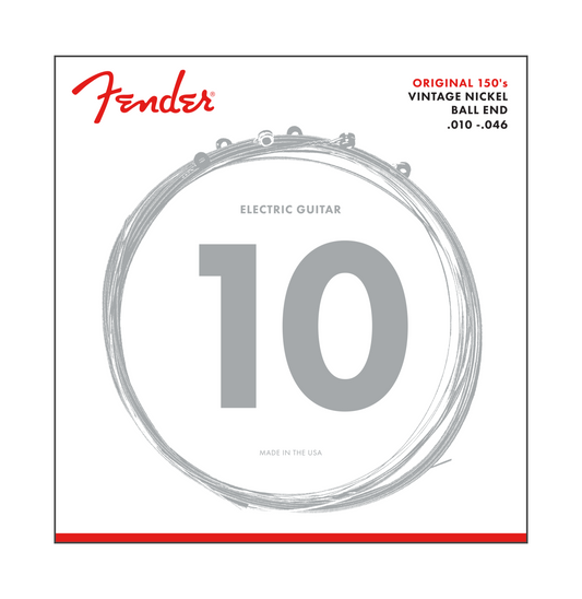 Front of Fender 150R Original Pure Nickel Regular Electric Guitar Strings