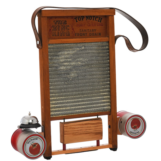 Front and side of Pelt-Tone Deluxe Washboard, WB100