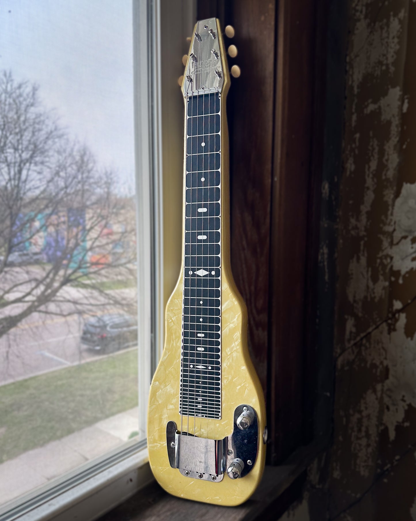 Showroom photo of Fender Champion Lap Steel (1954)