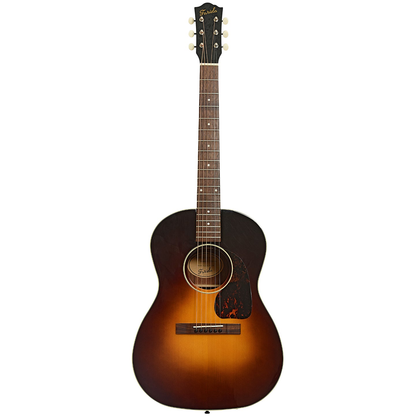 Full front of Farida Old Town Series OT-23 Wide VBS Acoustic Guitar