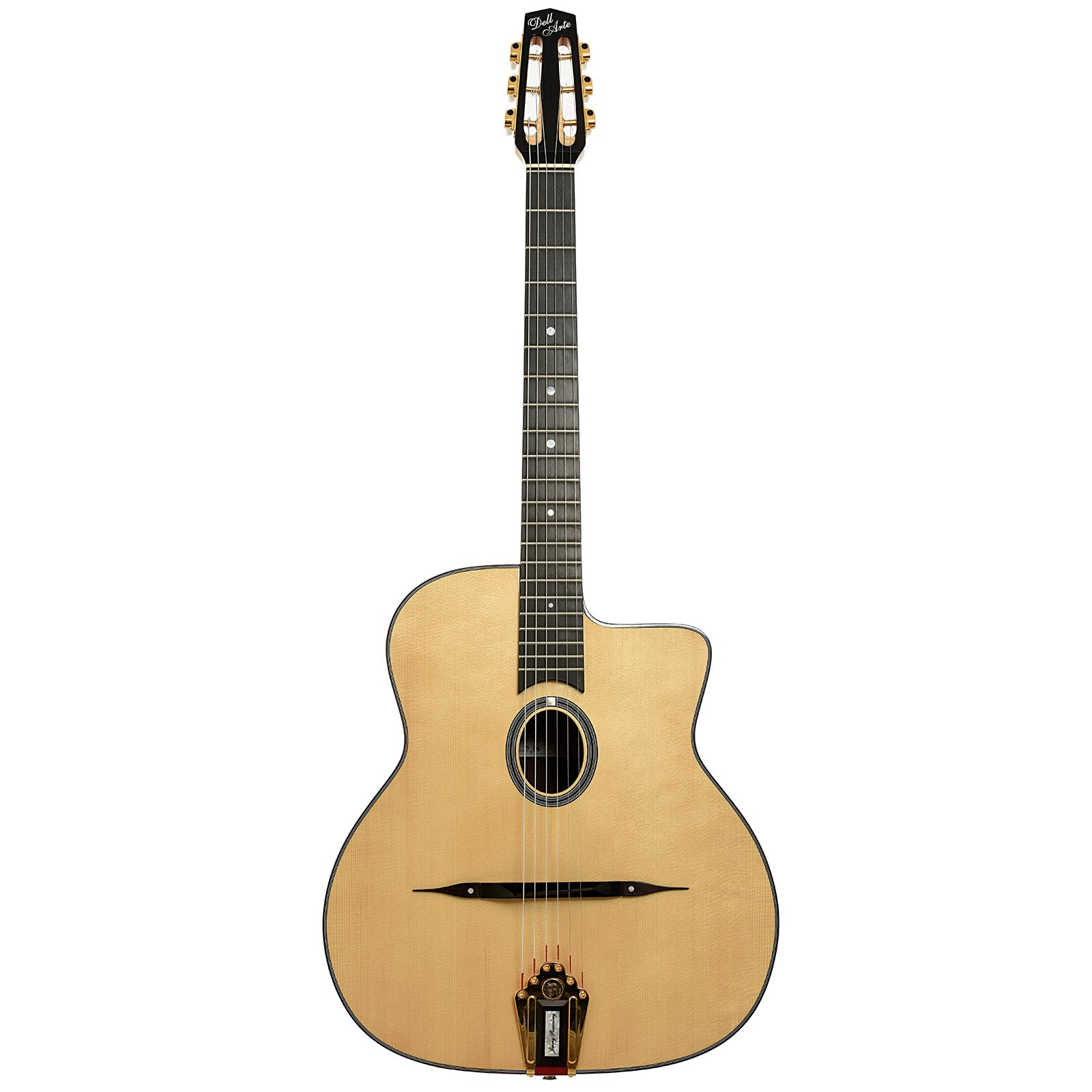 Full front of Dell'Arte Jimmy Rosenburg Hot Club Jazz Guitar