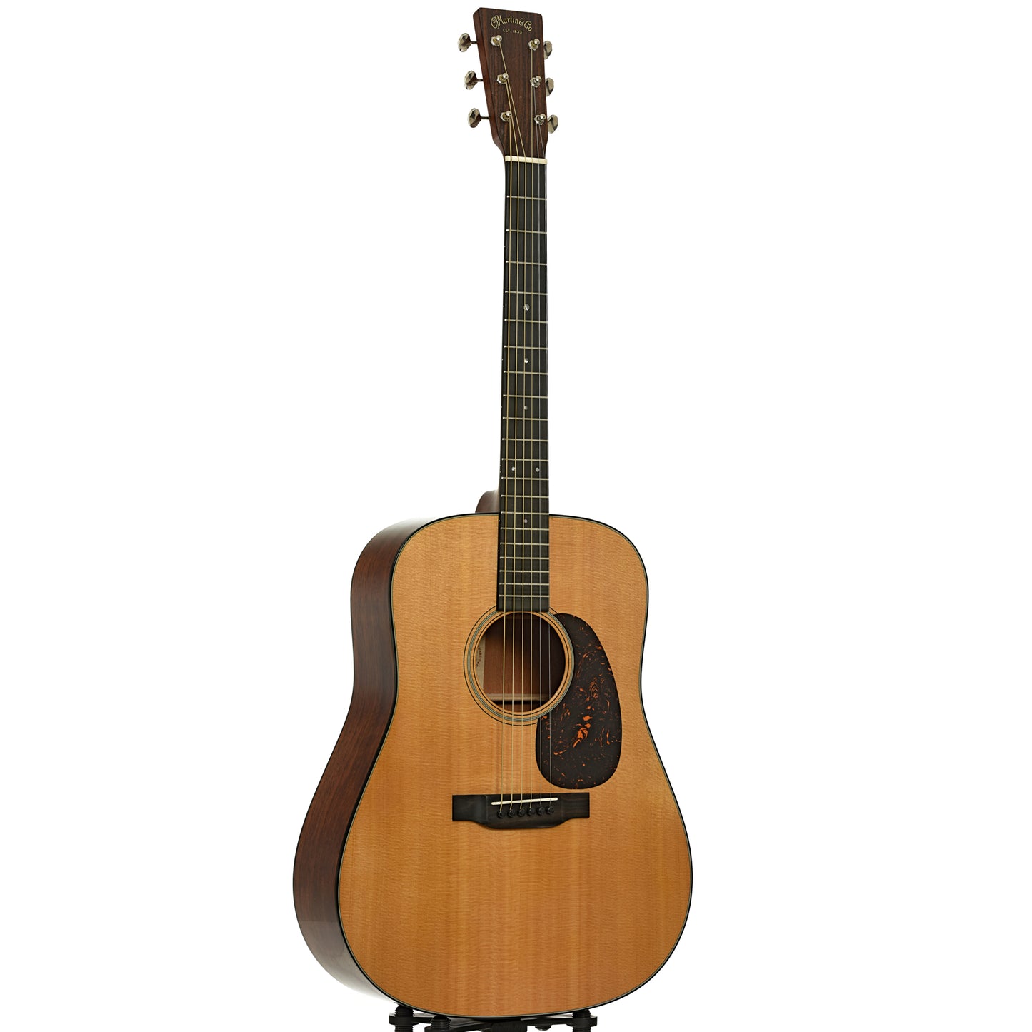 Full front and side of Martin D-18 Acoustic Guitar 